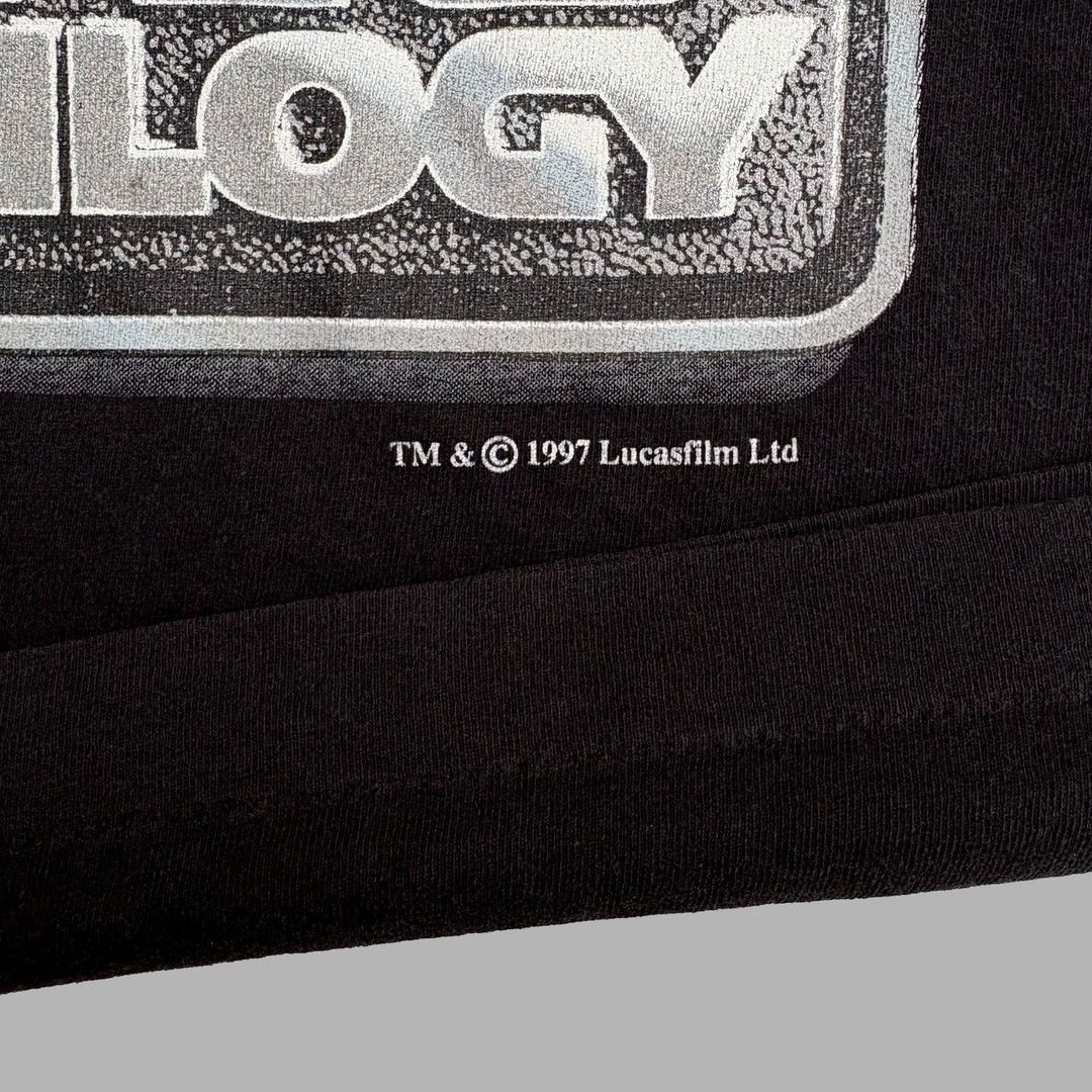 Star Wars × Vintage Star Wars 1997 90s Vintage Trilogy VHS Movie Promo T-Shirt Size US S / EU 44-46 / 1 - 3 Thumbnail