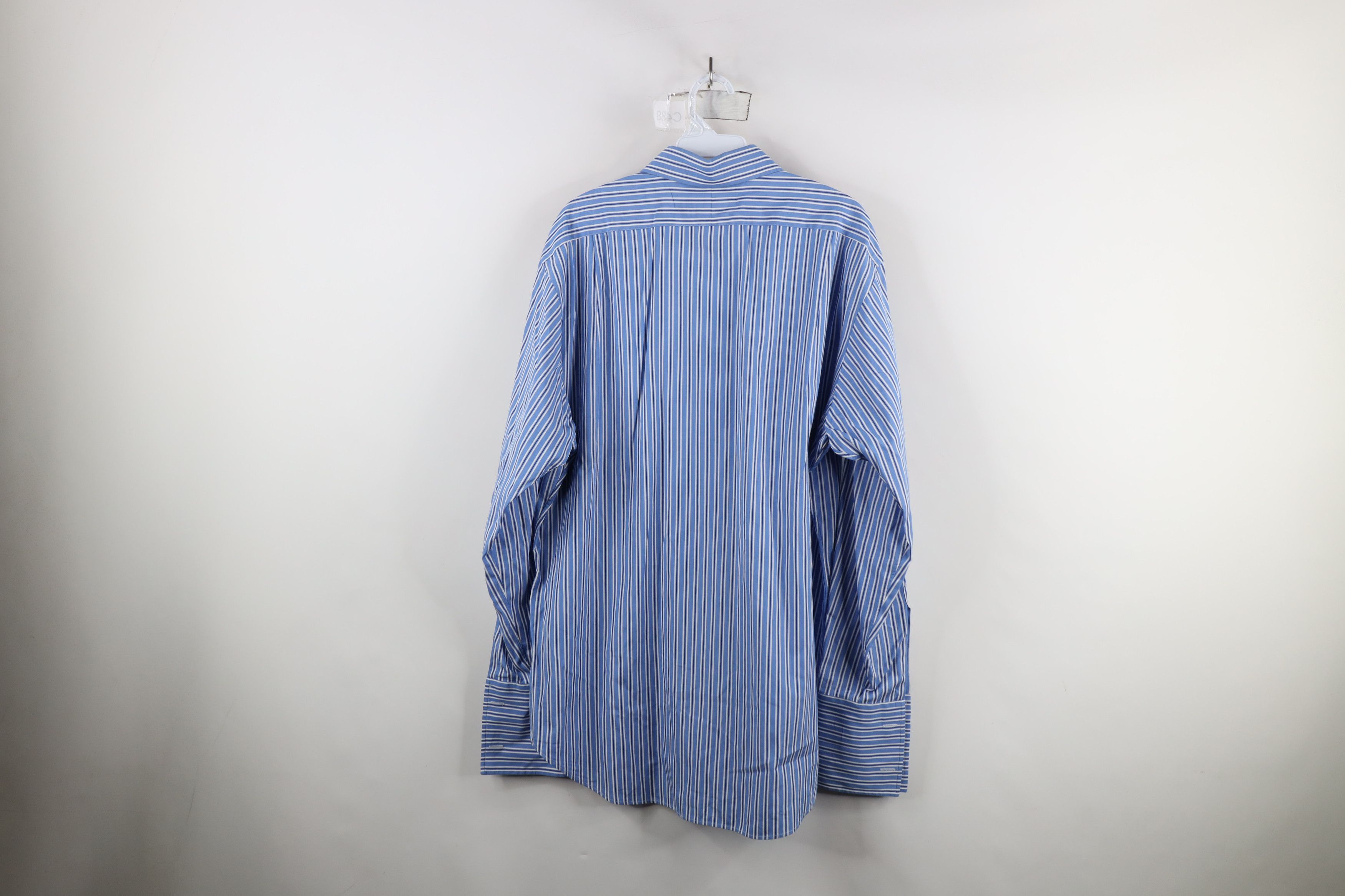 Ralph Lauren × Vintage Vintage Ralph Lauren Fit French Cuff Striped Button Shirt Size US M / EU 48-50 / 2 - 9 Thumbnail
