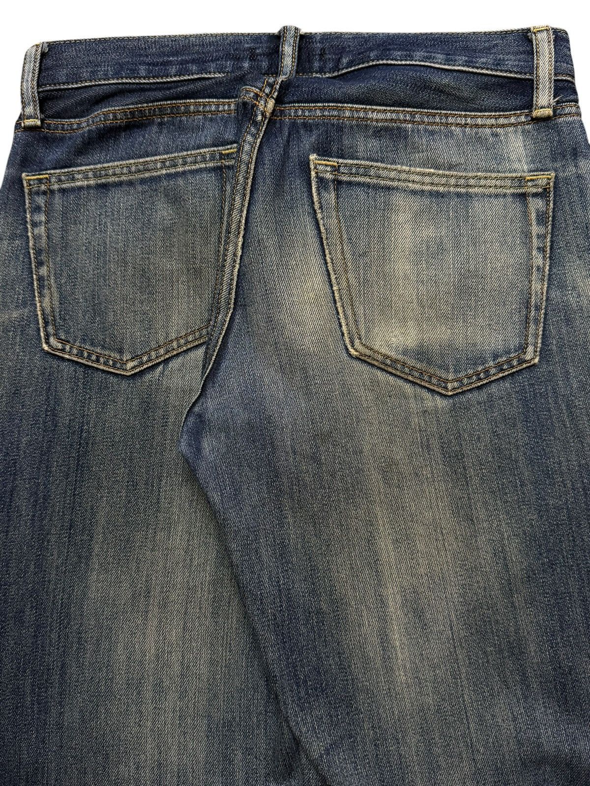 Uniqlo Vintage Y2K Japanese Uniqlo Blue Mud Wash Distressed Jeans Size US 29 - 4 Thumbnail