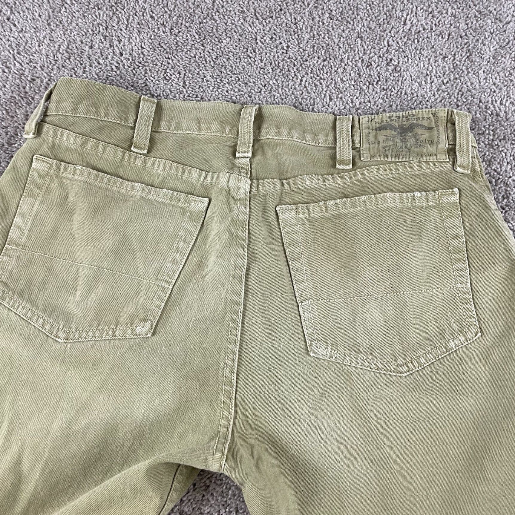 Polo Ralph Lauren VINTAGE Polo Ralph Lauren Adirondack Pants 36x30 Corduroys Tan 90s Heritage Vintage Mens Regular Straight Pockets Belt Loops Weathered Sanforized Size US M / EU 48-50 / 2 - 5 Thumbnail