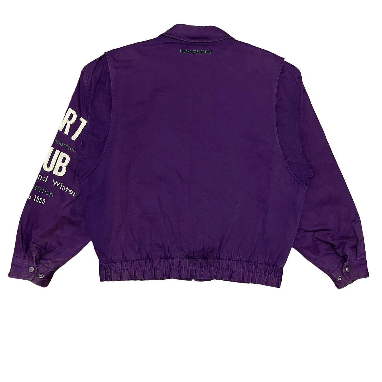 Japanese Brand 🔥Purple🔥Vintage Milano Connection Embroidery Jacket Size US L / EU 52-54 / 3 - 12 Thumbnail