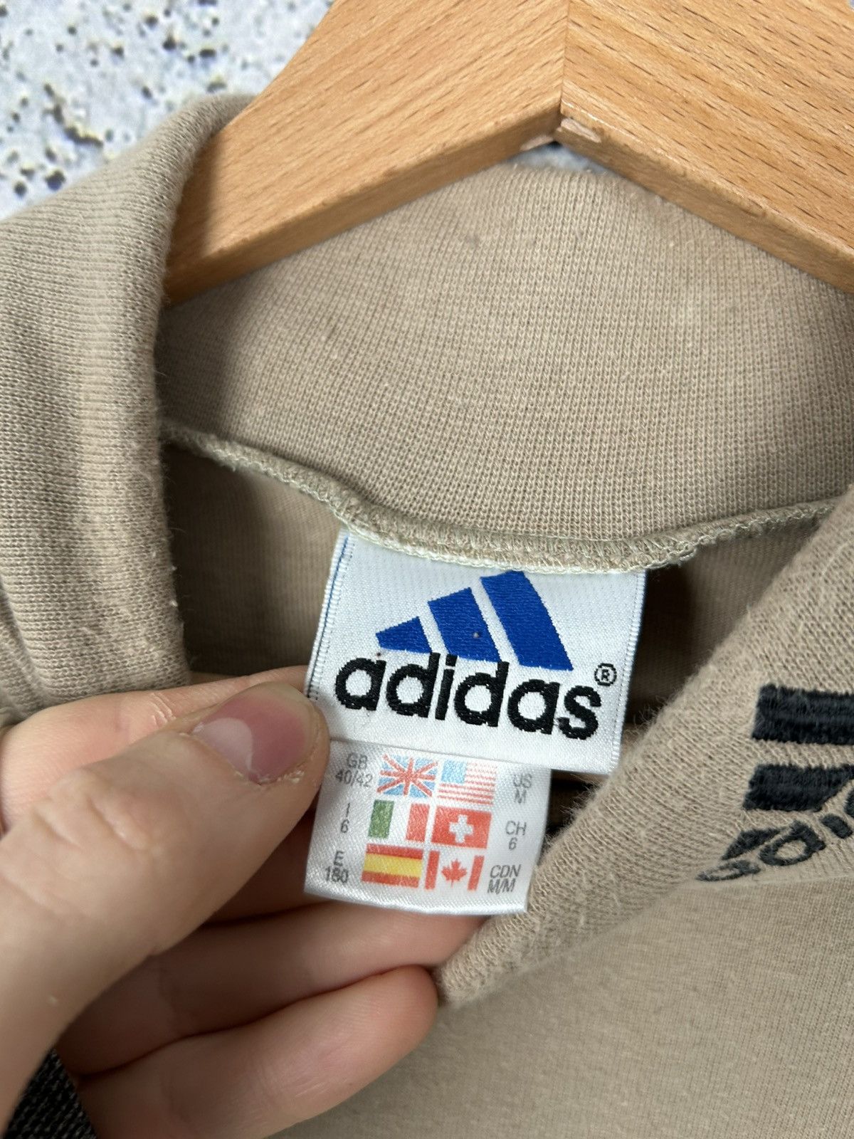 Adidas Vintage Adidas 90s Turtle Neck Longsleeve Sportswear Hype Size US M / EU 48-50 / 2 - 5 Thumbnail