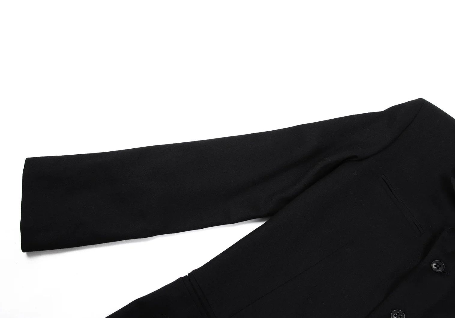 Ann Demeulemeester Wool Strap Design Jacket in Black, Size XXS Size US XXS / EU 40 - 7 Thumbnail