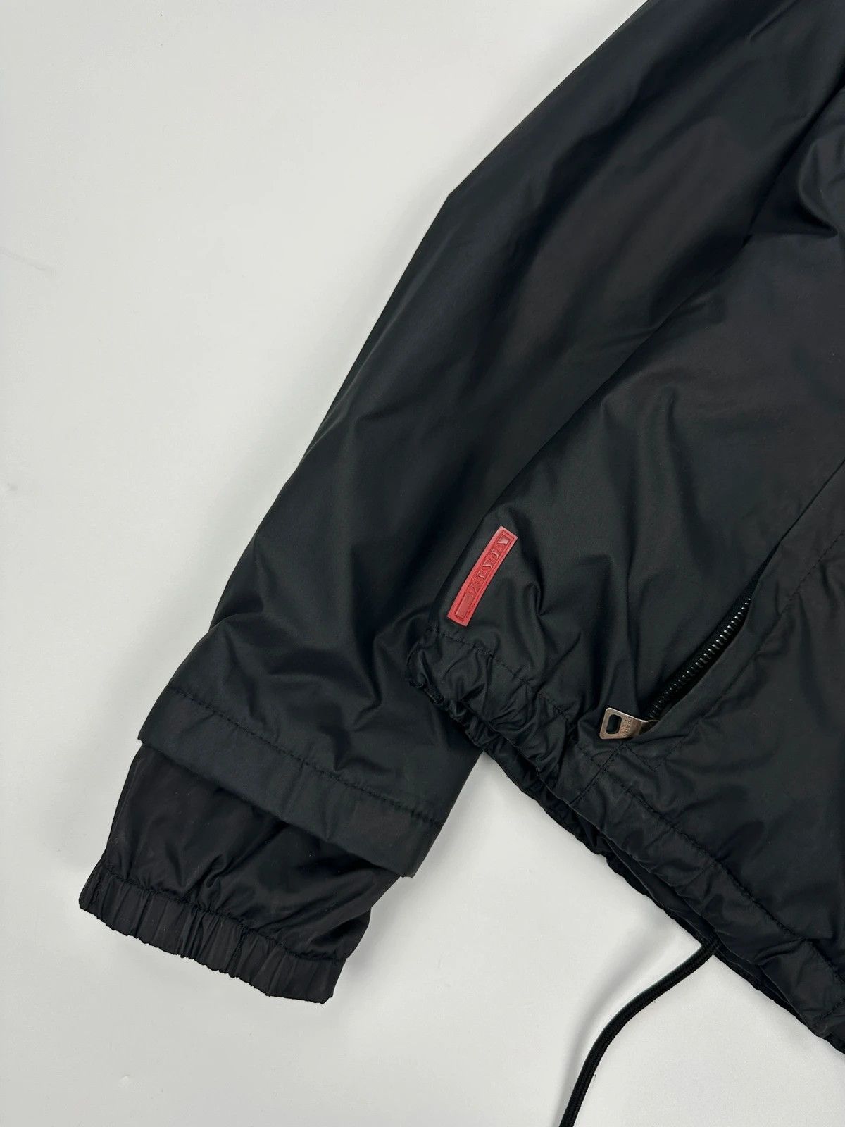 Prada Prada Sport FW2002 Black Nylon & Fur 2In1 Jacket Size S / US 4 / IT 40 - 4 Thumbnail