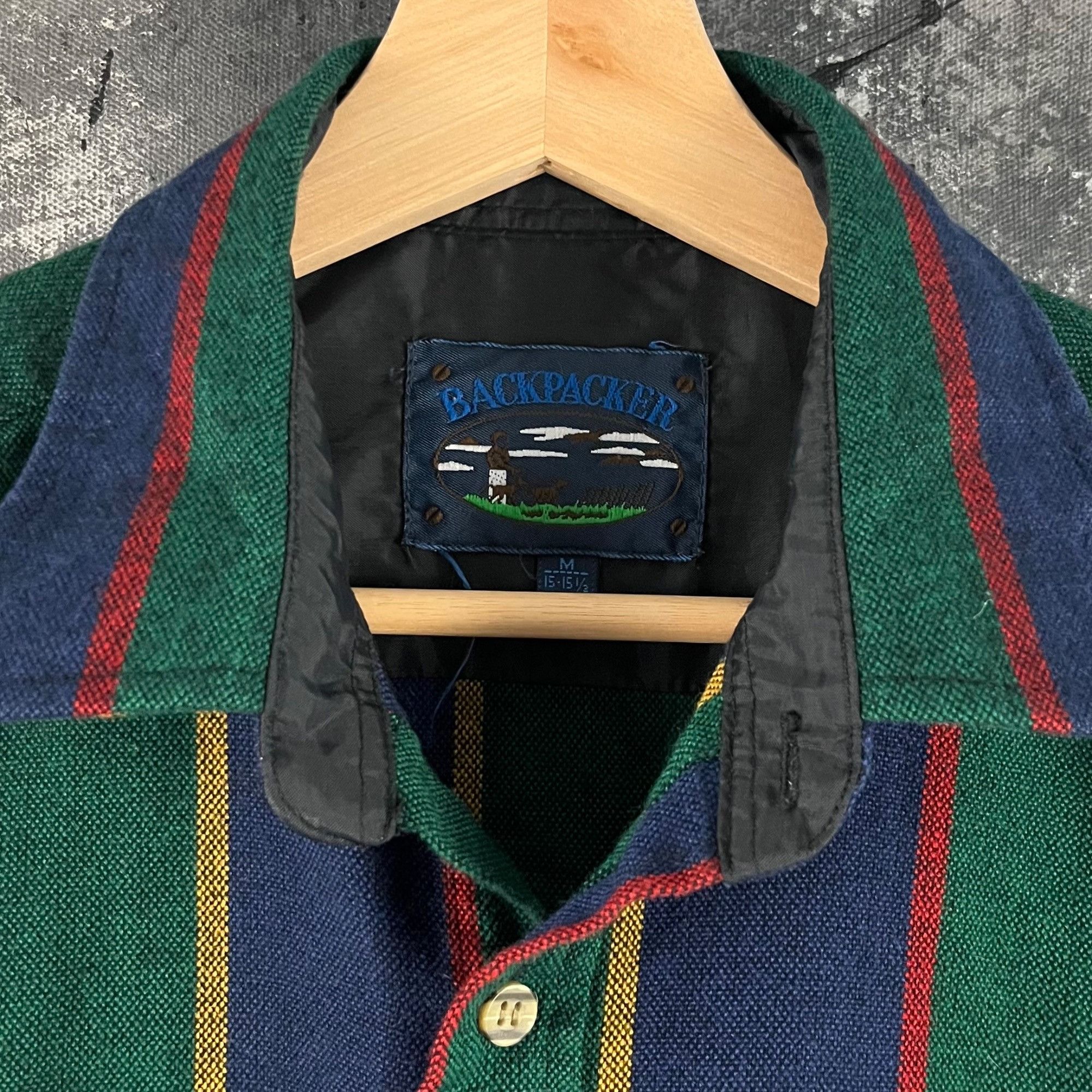 Vintage Vintage 90’s Stripe button shirt Size US M / EU 48-50 / 2 - 3 Thumbnail