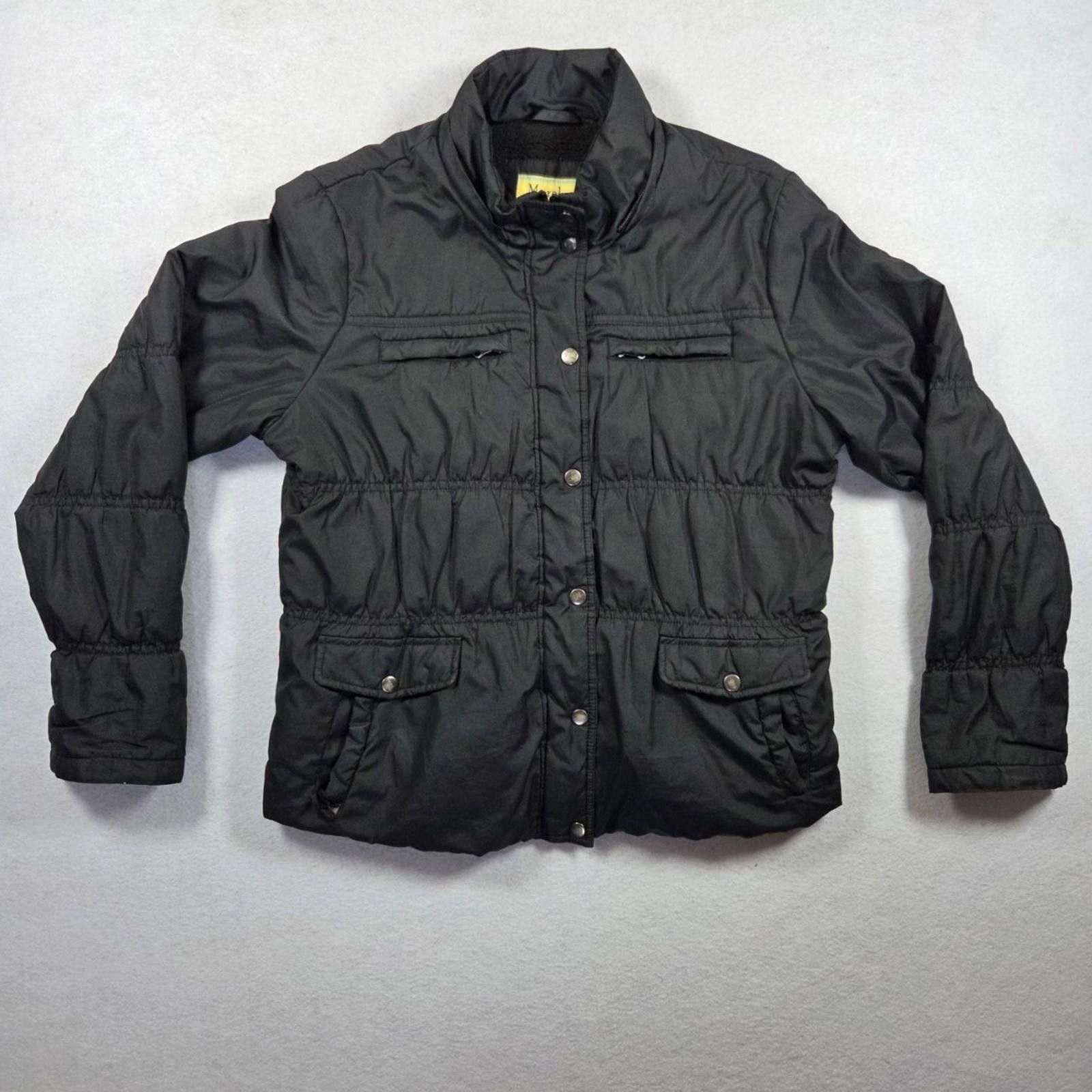 Designer Maralyn & Me Womens XL Black Quilted Puffer Winter Jacket Size XL / US 12-14 / IT 48-50 - 1 Thumbnail