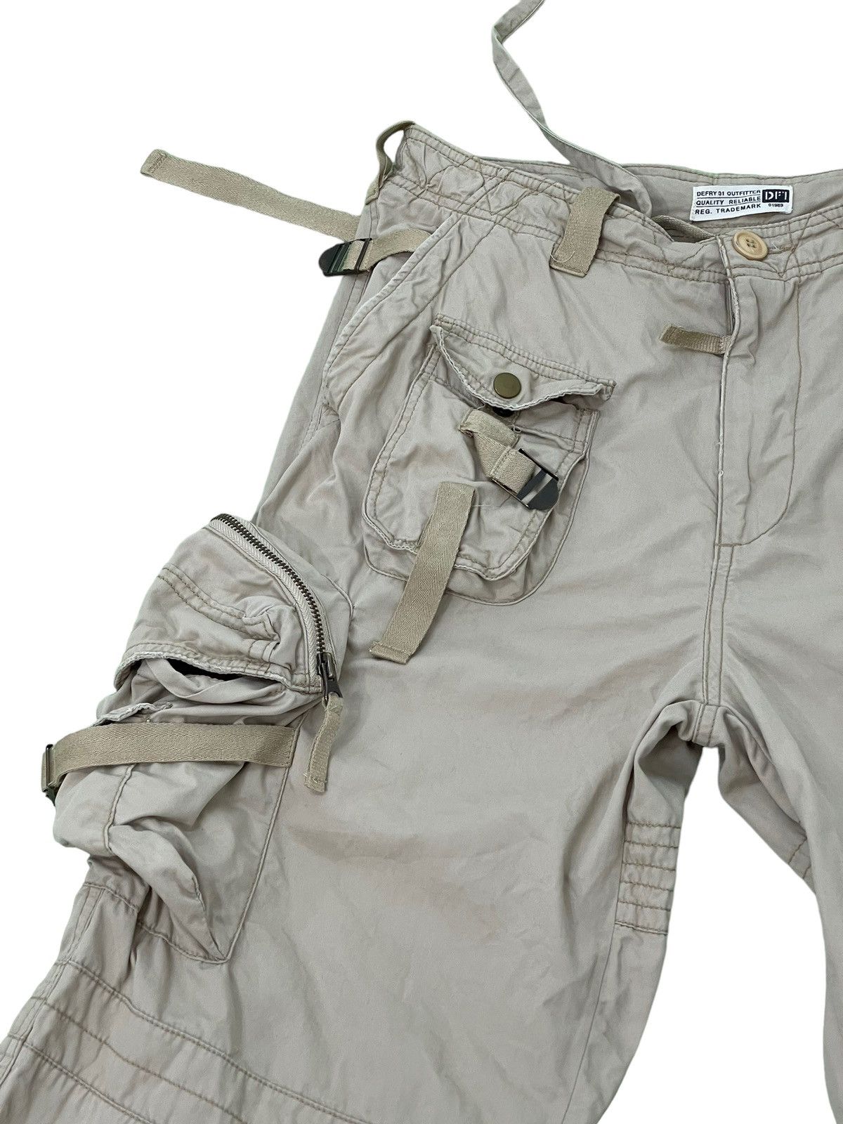 Japanese Brand Cargo Tactical Defry Multipockets Pant Wide 6🟦9 Size US 31 - 8 Thumbnail