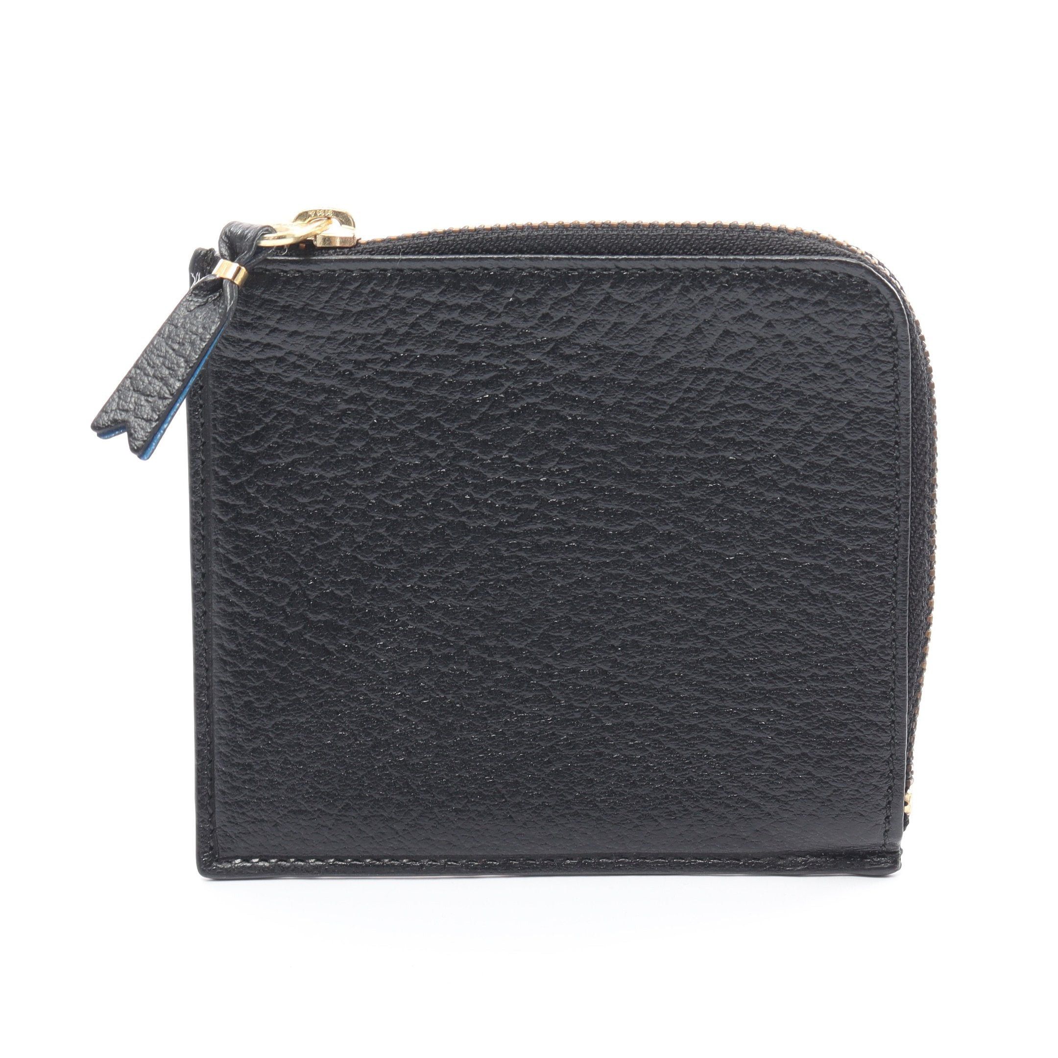 Comme des Garcons Comme Des Garcons L-Shaped Zipper Compact Wallet Coin Purse Leather Black Size ONE SIZE - 1 Thumbnail