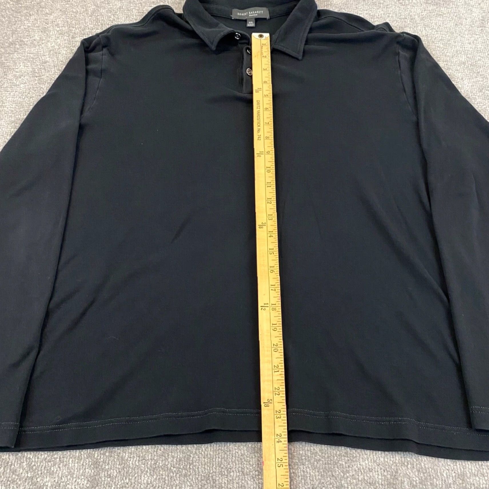 Vintage VINTAGE Robert Barakett Polo Shirt Men 2XL Black Long Sleeve Casual Golf Designer Size US XXL / EU 58 / 5 - 4 Thumbnail