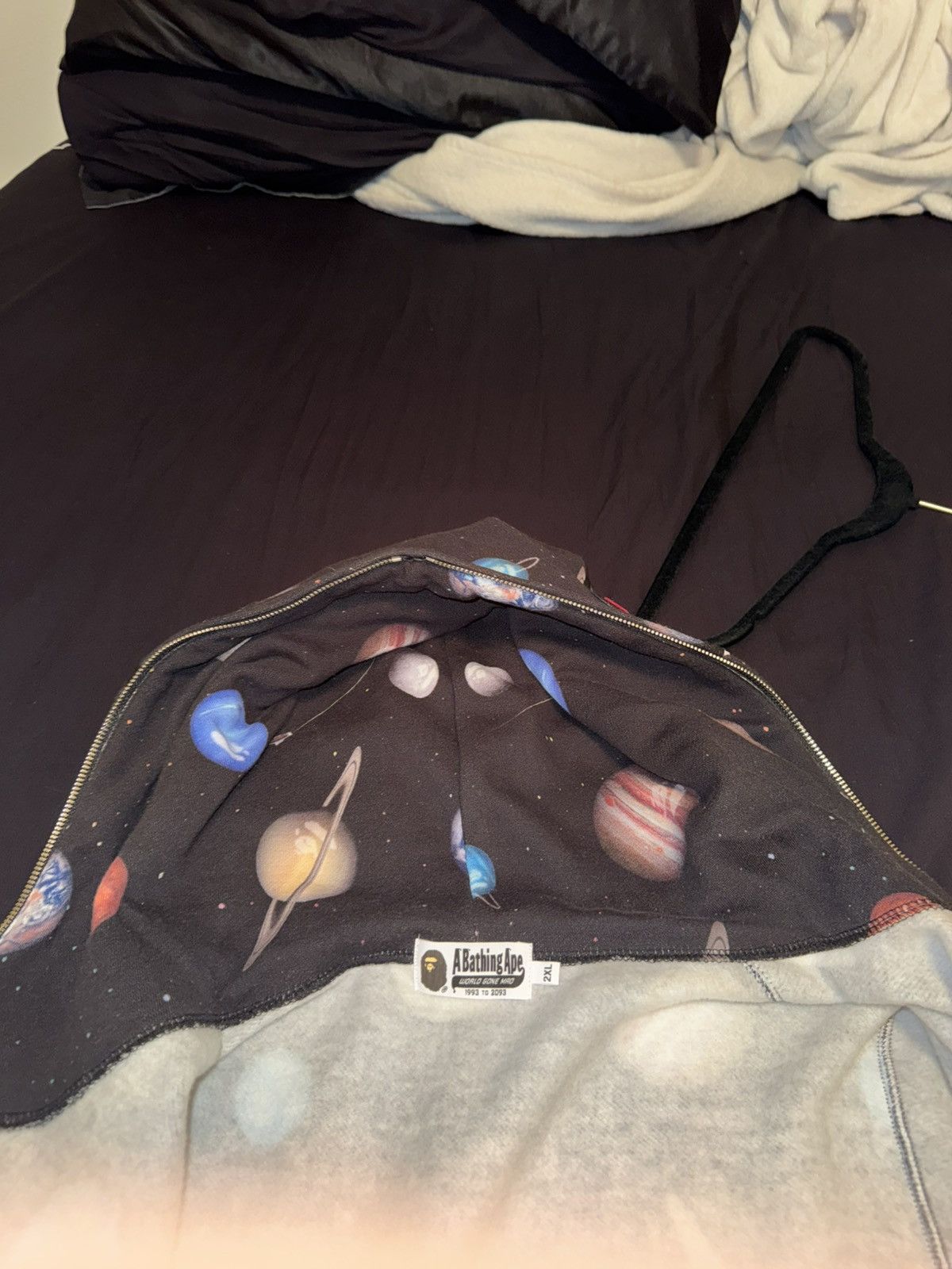 Bape Bape Planets Galaxy Shark Hoodie Size US XXL / EU 58 / 5 - 10 Thumbnail