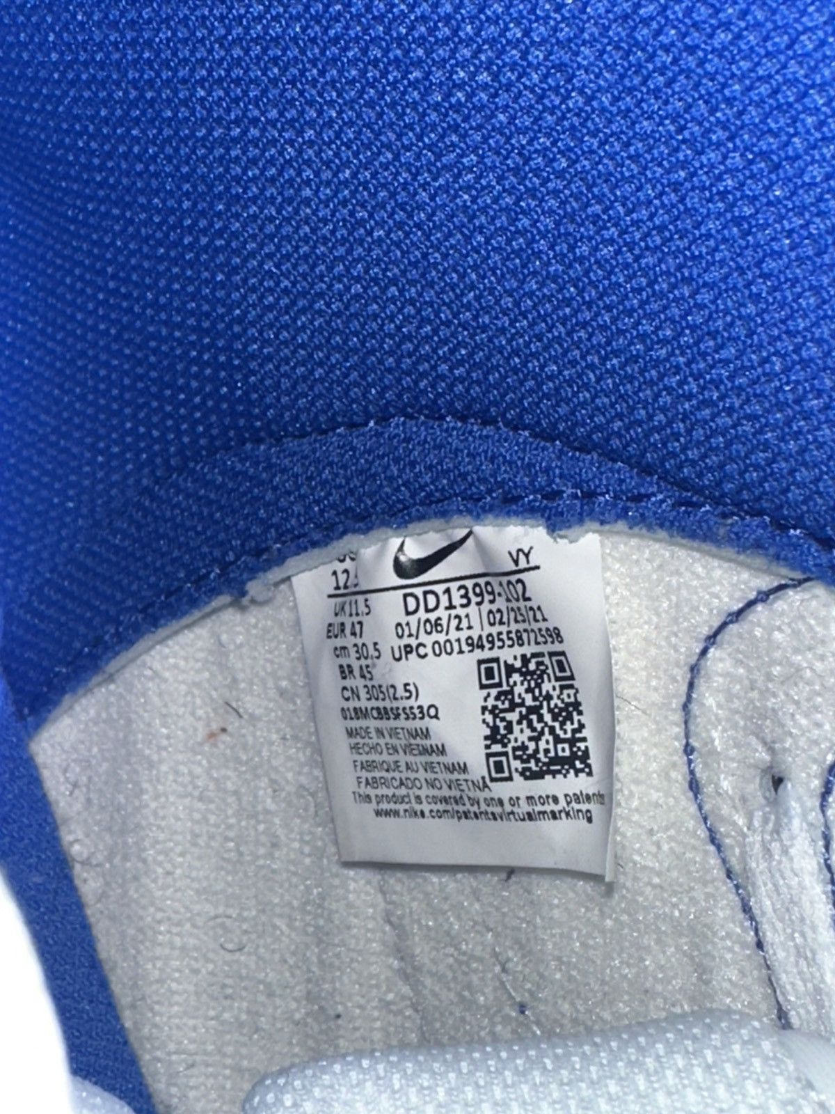 Jordan Brand Nike dunk high “Game Royal” Size US 12.5 / EU 45-46 - 6 Thumbnail