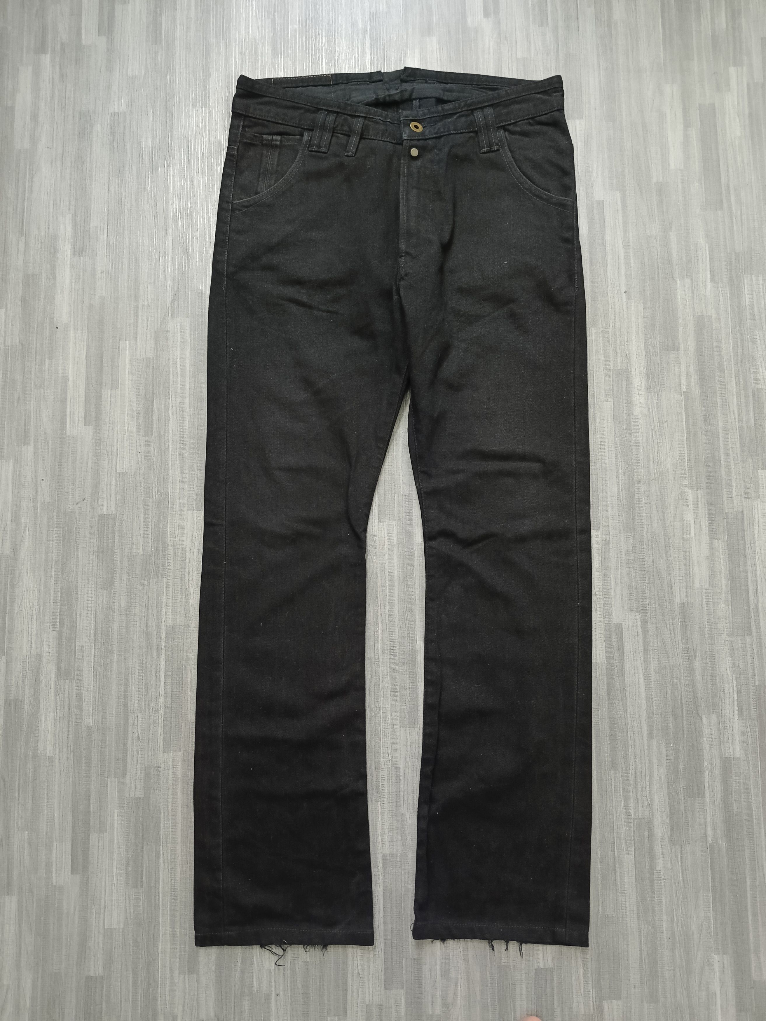 R.Newbold DiSTRESSED BLACK R NEWBOLD DENIM PANTS Size US 31 - 2 Thumbnail