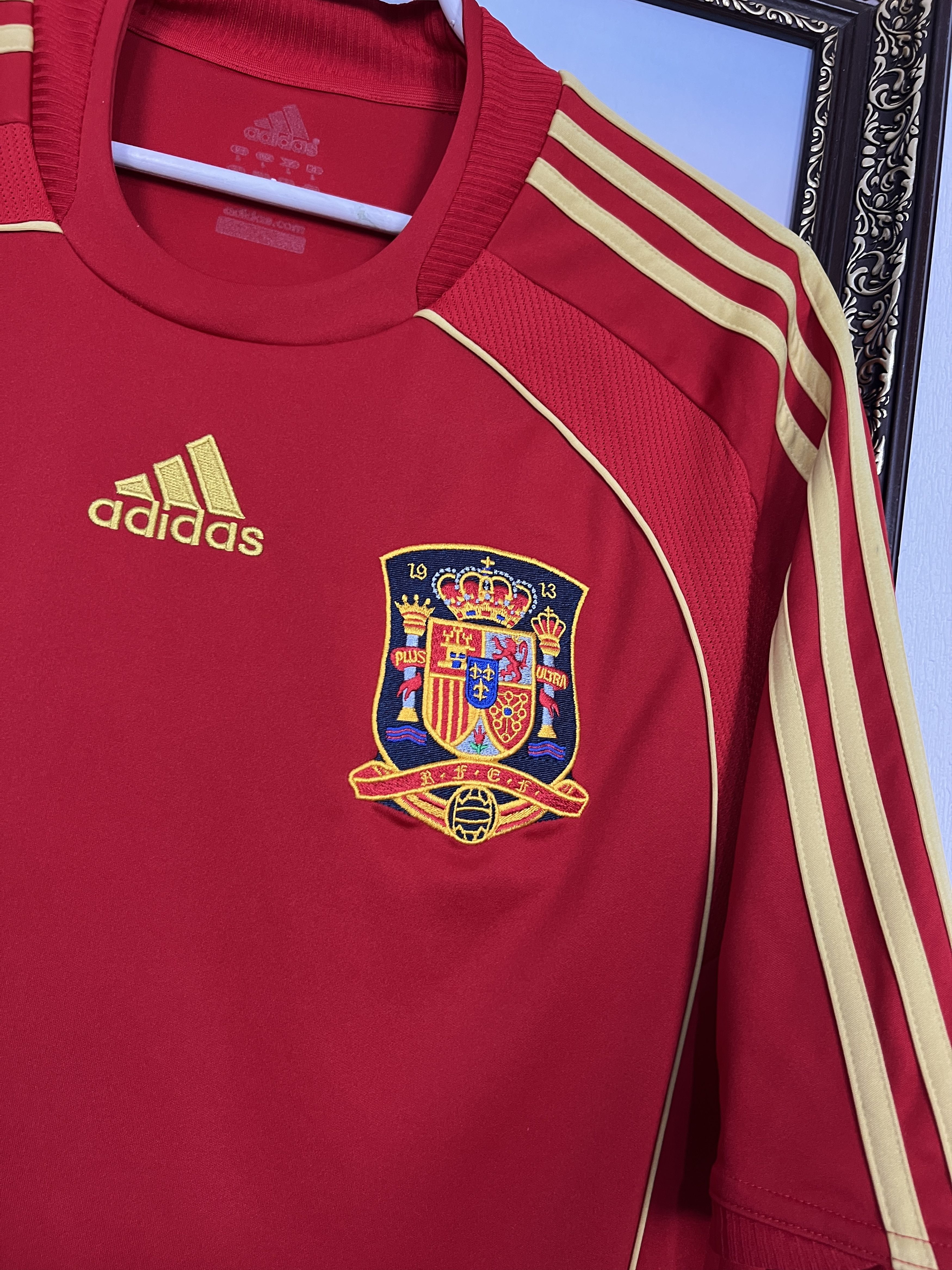 Adidas Spain Home football shirt 2008 Soccer Adidas Jersey Mens Size US L / EU 52-54 / 3 - 3 Thumbnail