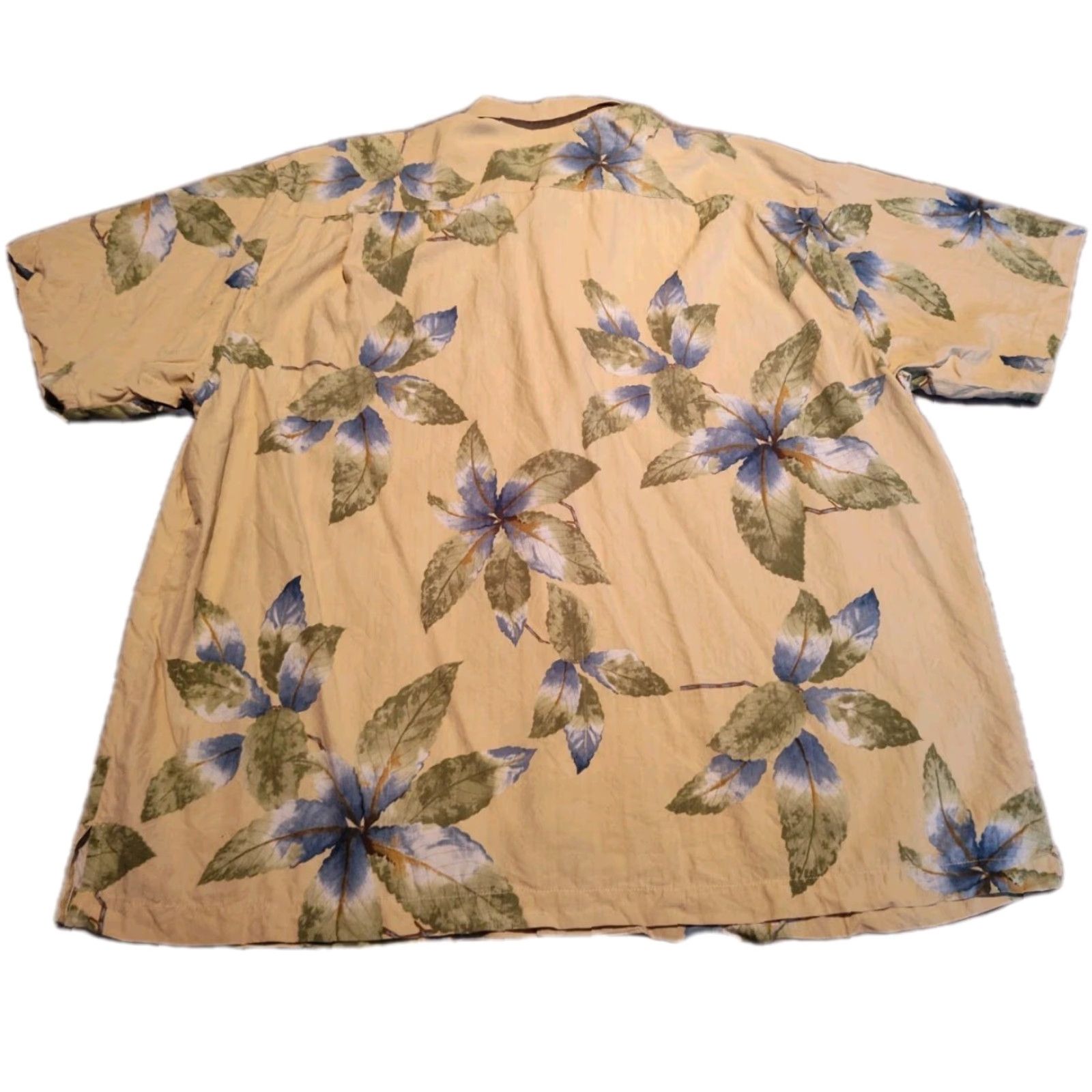 Tommy Bahama VINTAGE Tommy Bahama Camp Shirt Men XXL Yellow Silk Hawaiian Floral Short Sleeve Casual Size US XXL / EU 58 / 5 - 2 Thumbnail