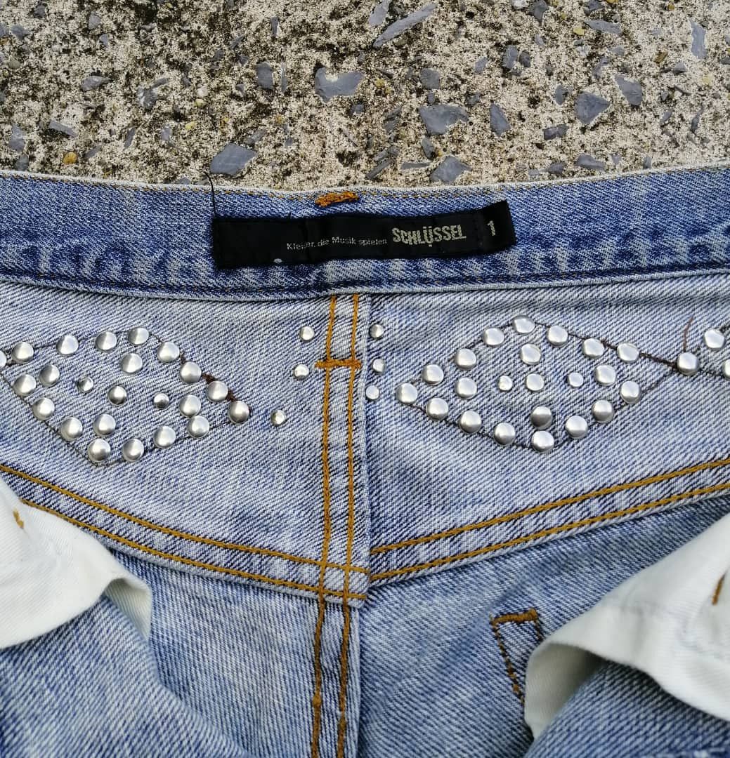 Schlussel Schlussel Nice Design Distressed Denim Jeans Size 29" - 8 Thumbnail