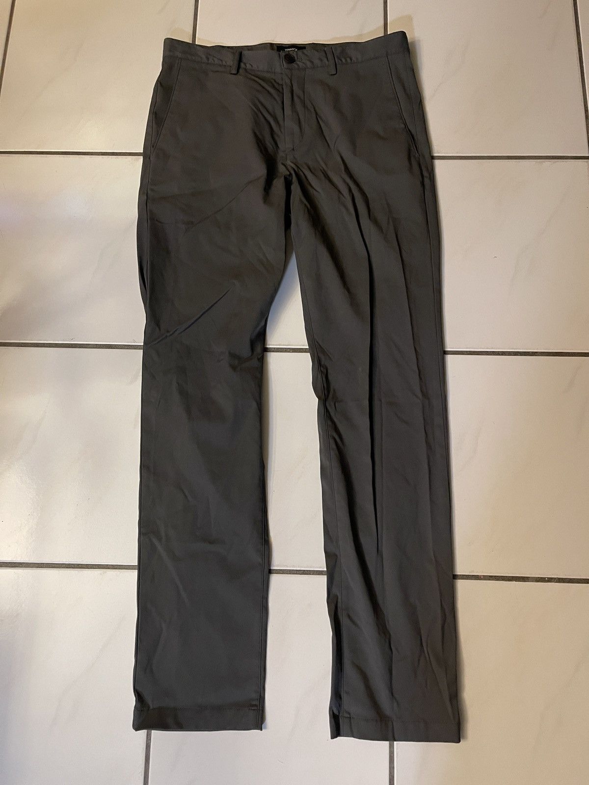 Theory Theory Men’s 31 Gray Zaine SW Neoteric Stretch Chino Pants Size US 31 - 1 Thumbnail