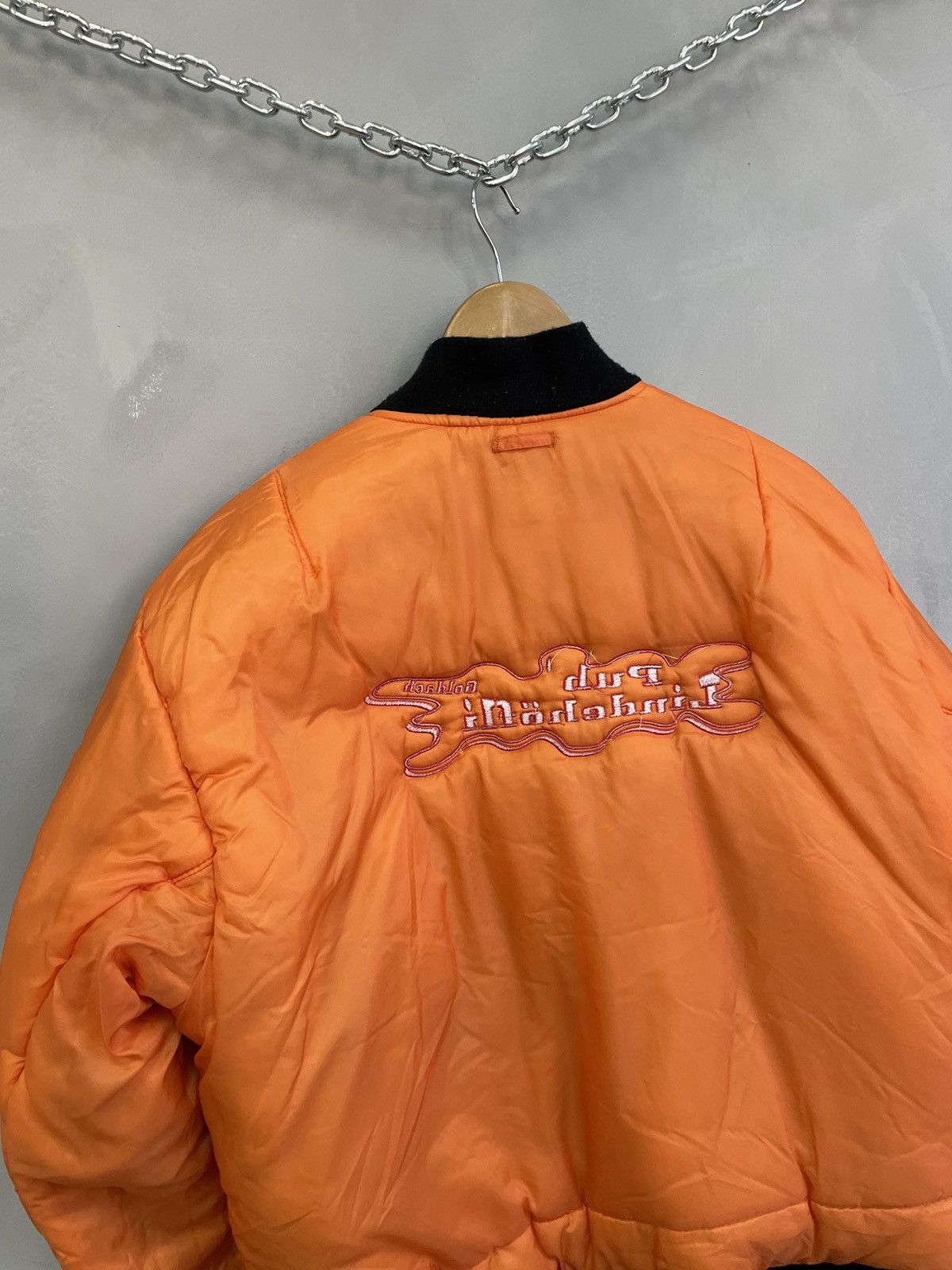 Vintage Vintage USA Chrome Baggy MA-1 Bomber 90s Y2K Size US L / EU 52-54 / 3 - 13 Thumbnail