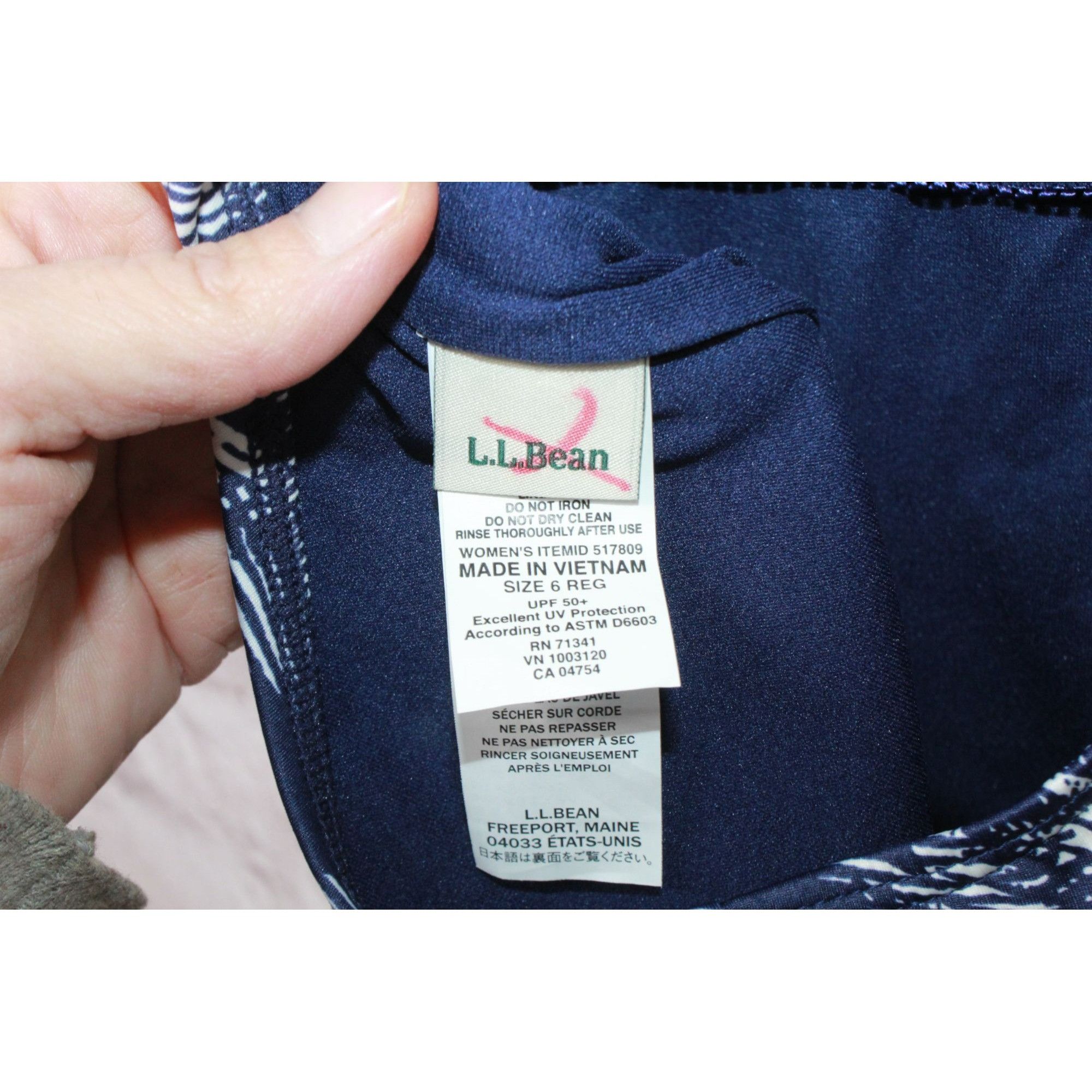 L.L. Bean × Swims LL Bean Women's New Currents Swimwear Squareneck Tanksuit Size M / US 6-8 / IT 42-44 - 7 Thumbnail
