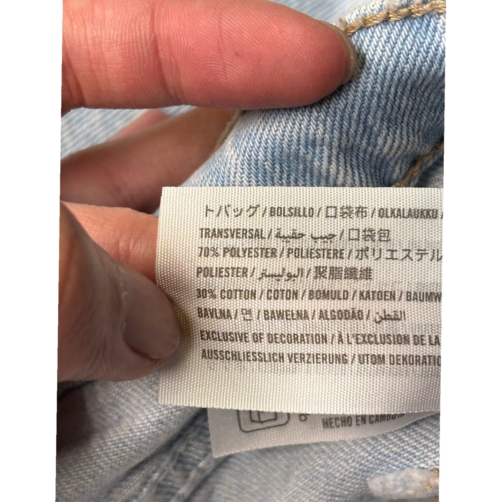 Abercrombie & Fitch Abercrombie & Fitch Curve Love 90s Straight Mid Rise Jeans Light Wash 34x30 Women Denim 5-Pocket Stretch (Blue) Updated Tapered? Size 24" / US 00 / IT 34 - 7 Thumbnail