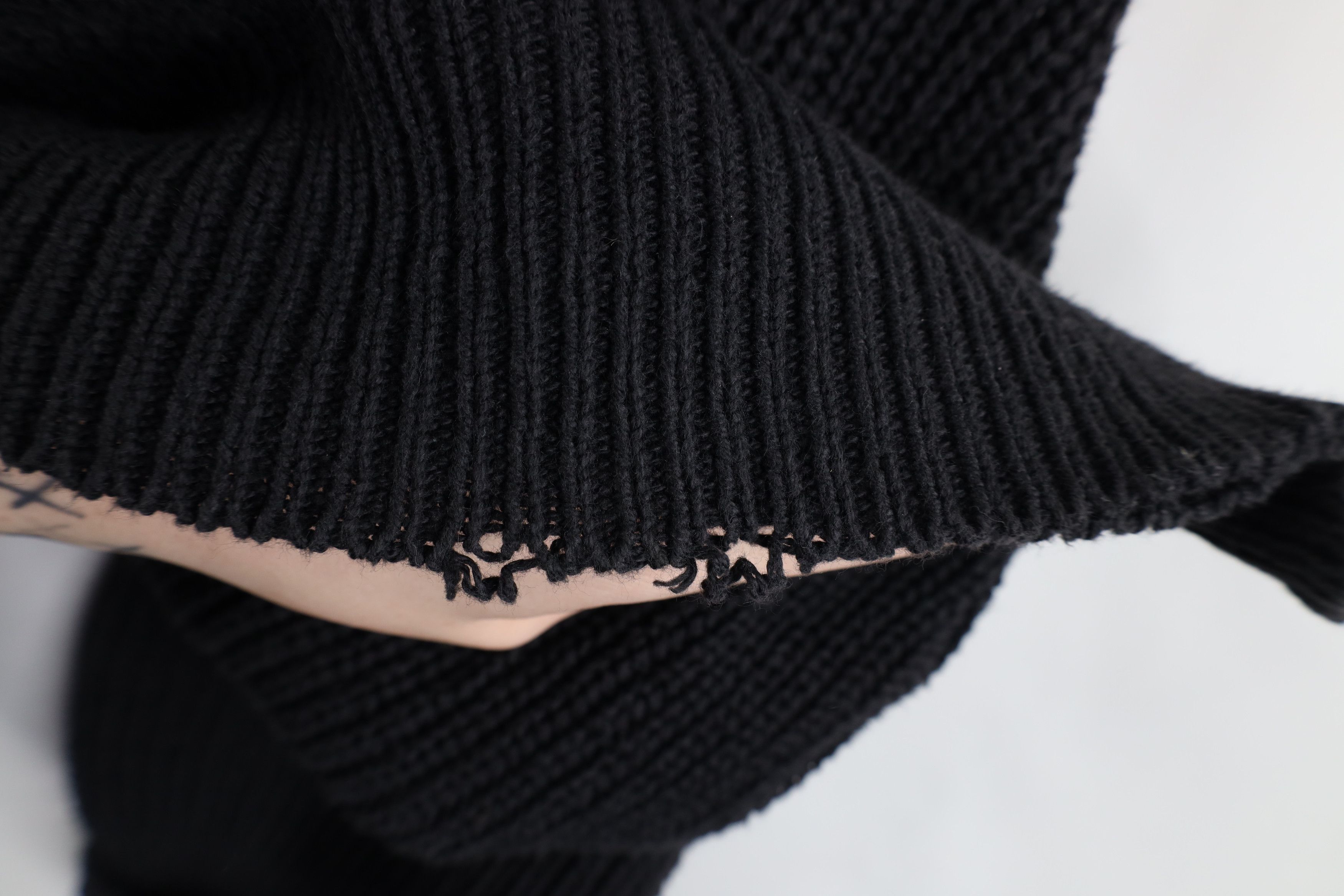 Vintage Vintage 90s Streetwear Marled Chunky Ribbed Knit Sweater Size 3XL / US 20-22 - 7 Thumbnail