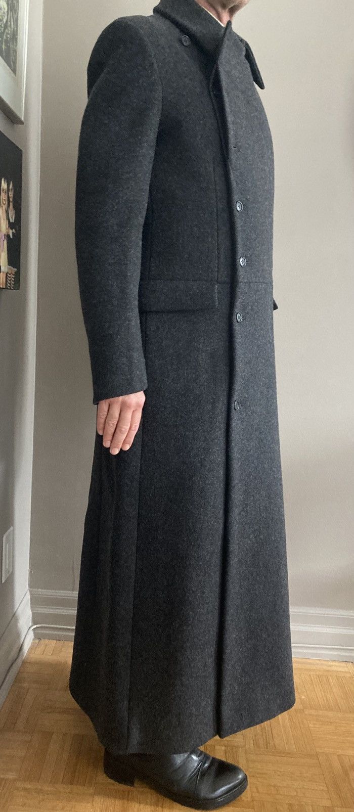 Alexander McQueen Alexander McQueen 2008 fitted gray wool coat Size US M / EU 48-50 / 2 - 7 Thumbnail