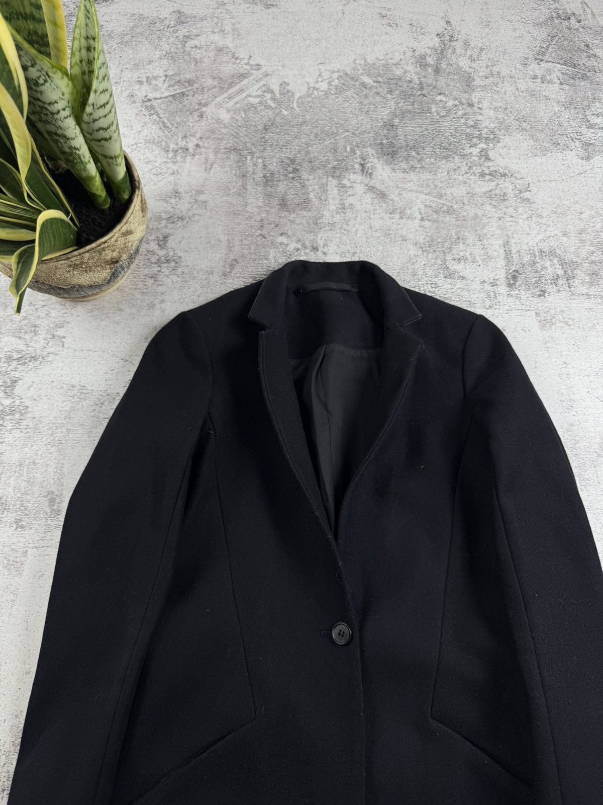 Allsaints ALLSAINTS Vita Black US 2 Wool Button Trench Long Trench Coat Jacket Blazer Size XS / US 0-2 / IT 36-38 - 6 Thumbnail