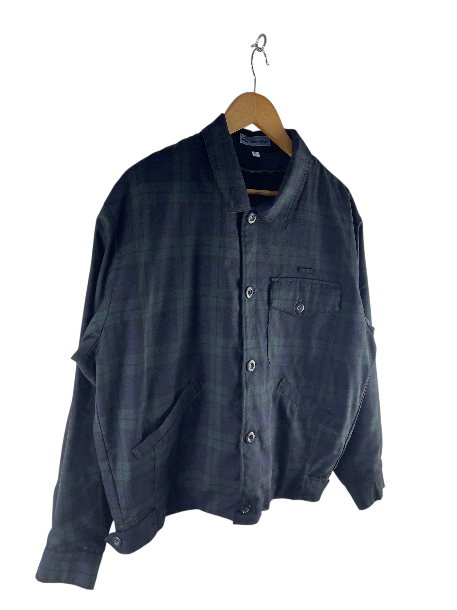 Issey Miyake Vintage Miyake Design Studio Plaid Blouson Jacket Size L / US 10 / IT 46 - 4 Thumbnail