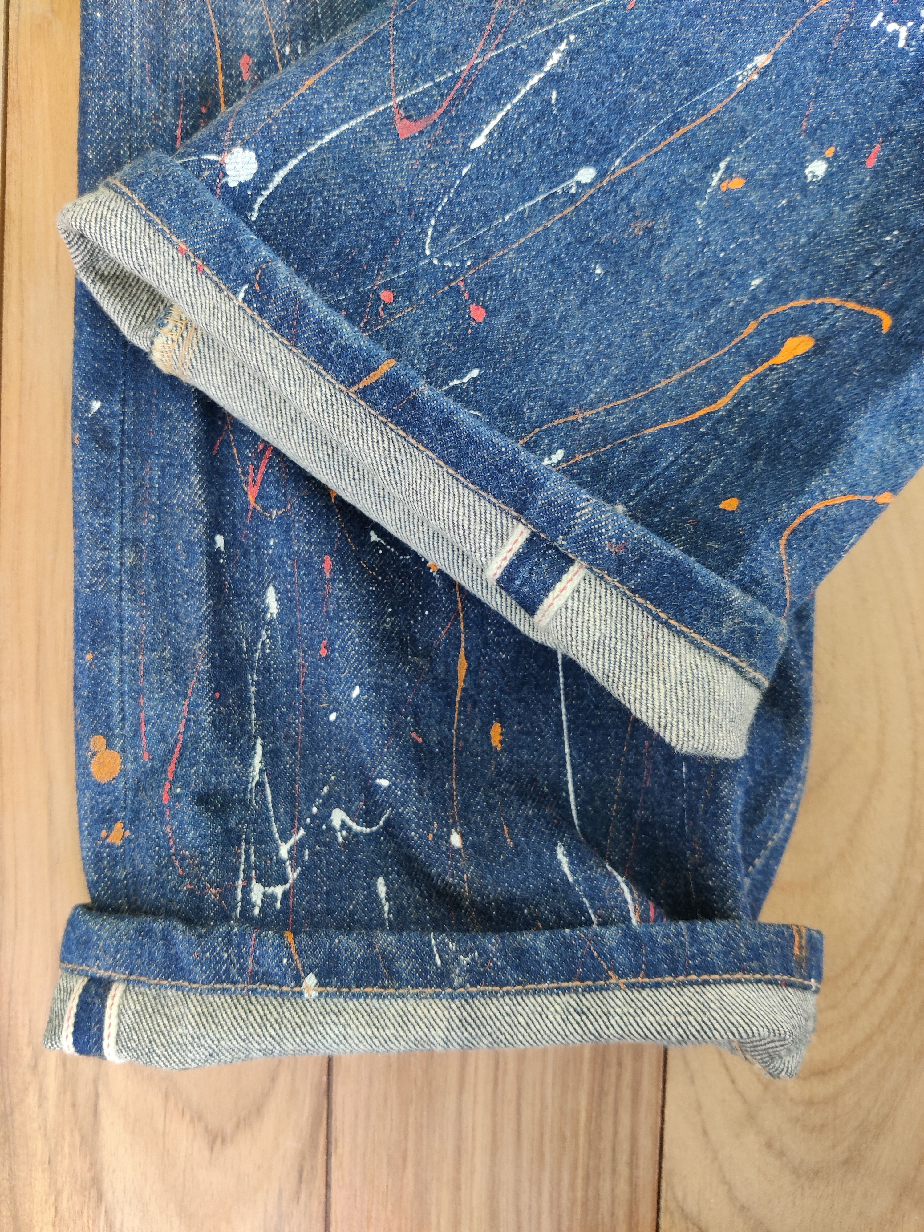 Japanese Brand × Johnbull × Vintage Vintage John Bull Japanese Denim Paint Splatter Selvedge Size US 29 - 13 Thumbnail