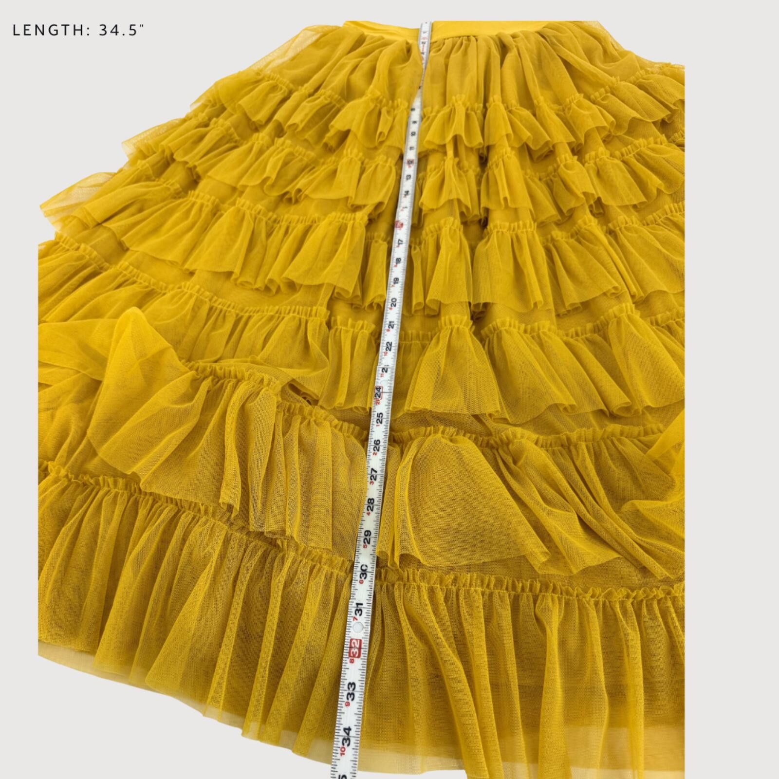 Boden Boden Tiered Tulle Ruffle Midi Skirt 2 Size 26" / US 2 / IT 38 - 6 Thumbnail