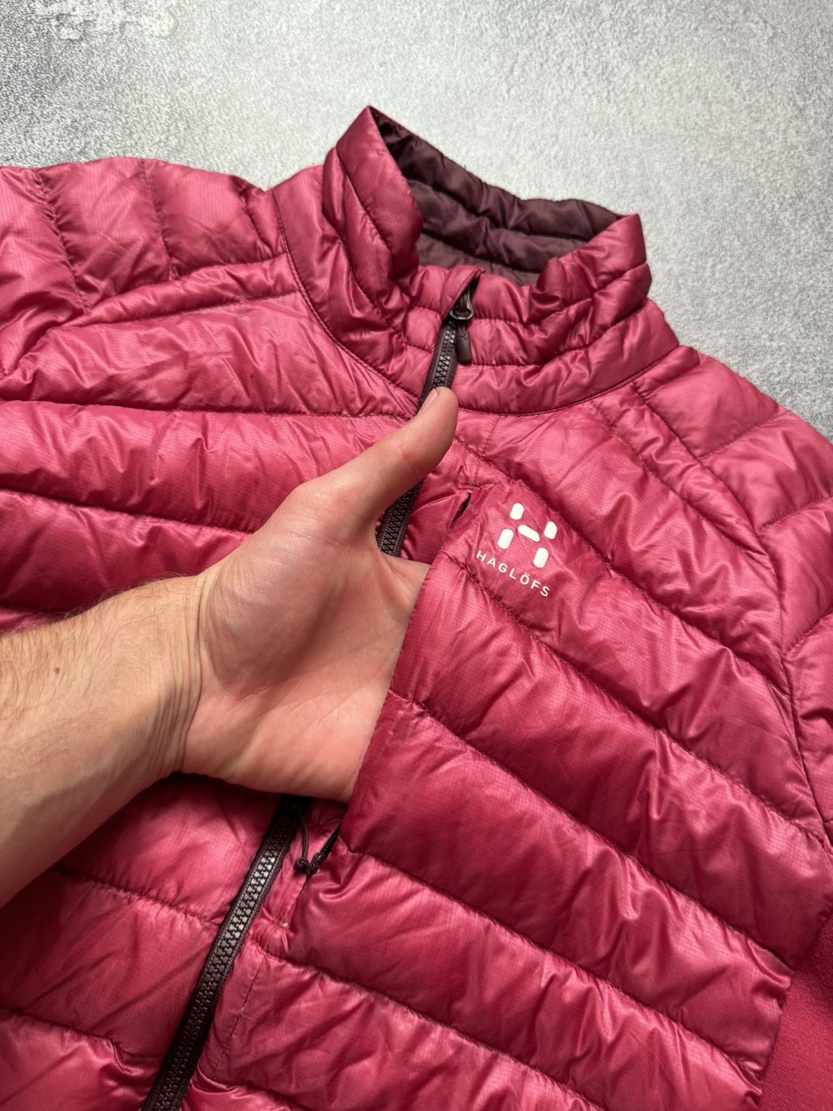 Haglofs Haglofs S Wmns pink down jacket quilted outdoor pertex quant Size L / US 10 / IT 46 - 9 Thumbnail