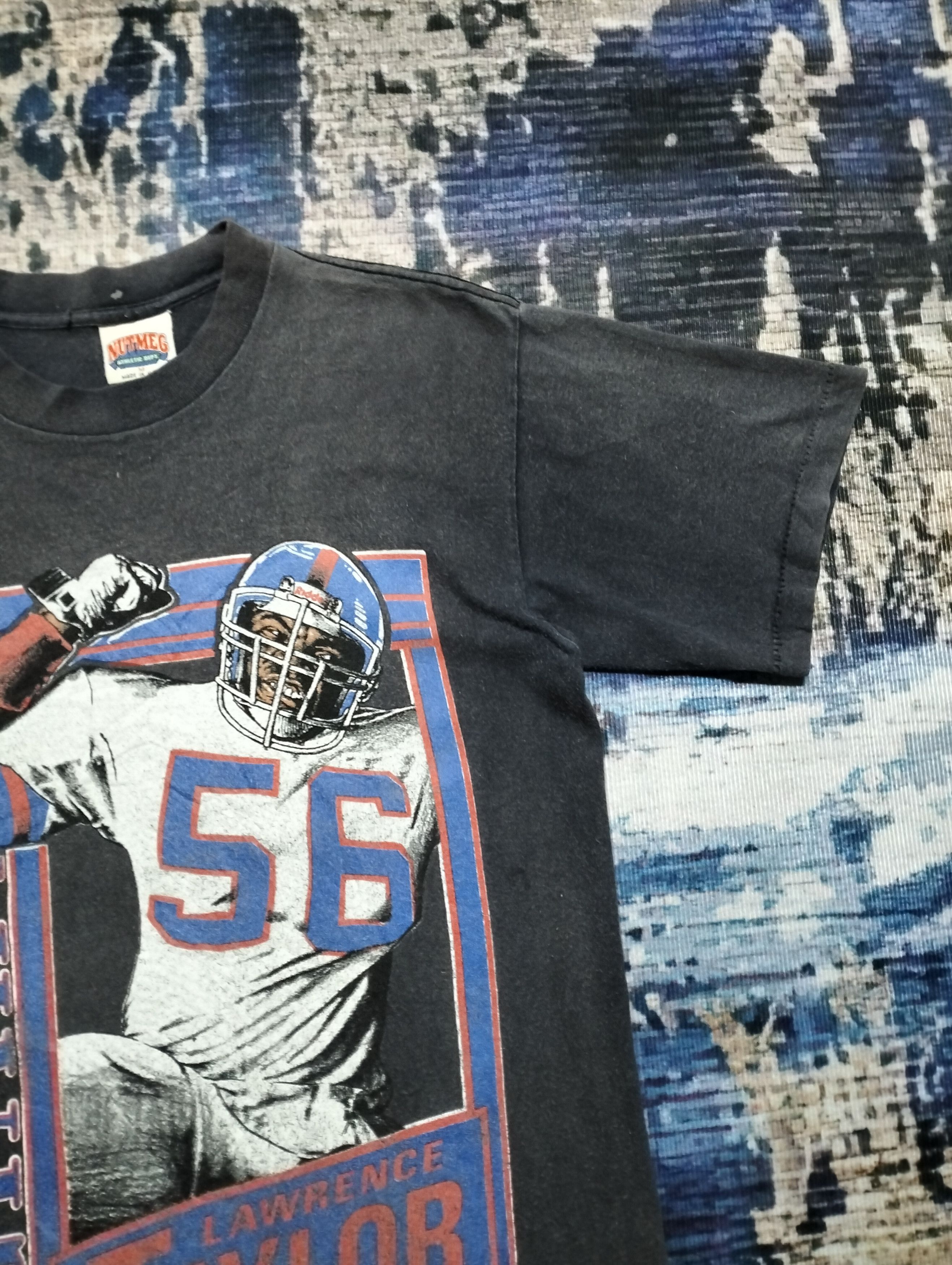 NFL VTG USA Nutmeg Black NFL New York Giants Lawrence Taylor Tee Size US M / EU 48-50 / 2 - 6 Thumbnail