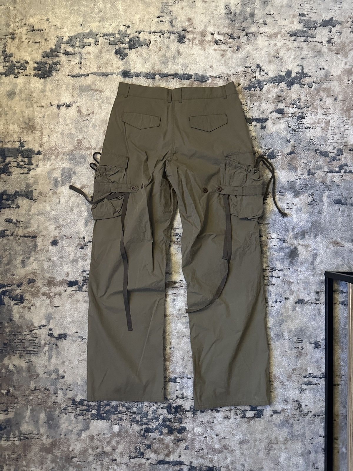 image of Andersson Bell Fantini Crack Cargo Pants in Brown, Men's (Size 32)