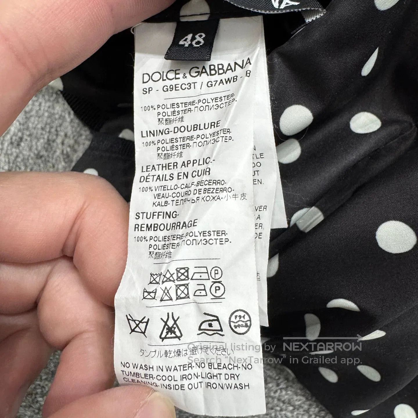 Dolce & Gabbana DG Polka Dot Print Reversible Jacket. Size US M / EU 48-50 / 2 - 4 Thumbnail