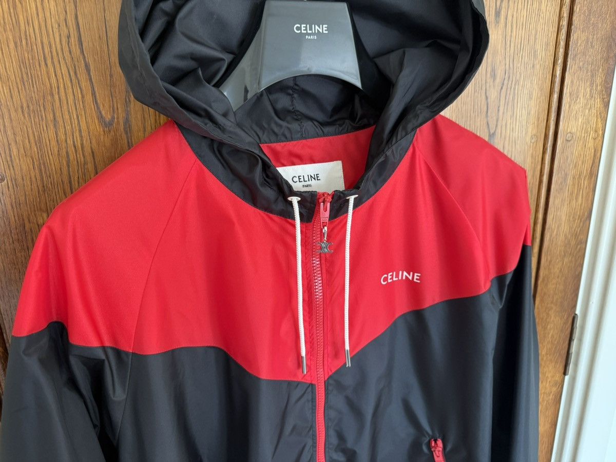 Celine SS21 Celine windbreaker hoodie jacket Hedi Slimane logo 52 Size US L / EU 52-54 / 3 - 11 Thumbnail