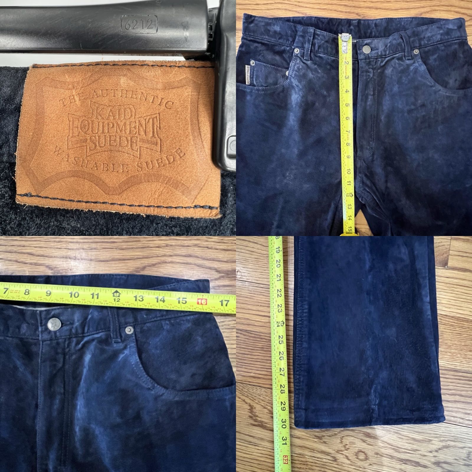 Equipment Kaid Equipment Suede Pants Men 36x30 Blue Size US 36 / EU 52 - 8 Thumbnail