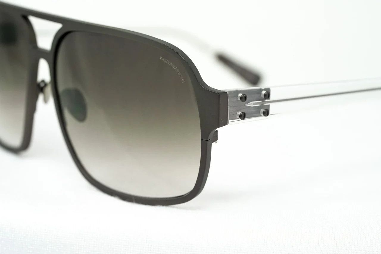 Dior Kris Van Assche Sunglasses Rectangular Brown and Grey Size ONE SIZE - 7 Thumbnail