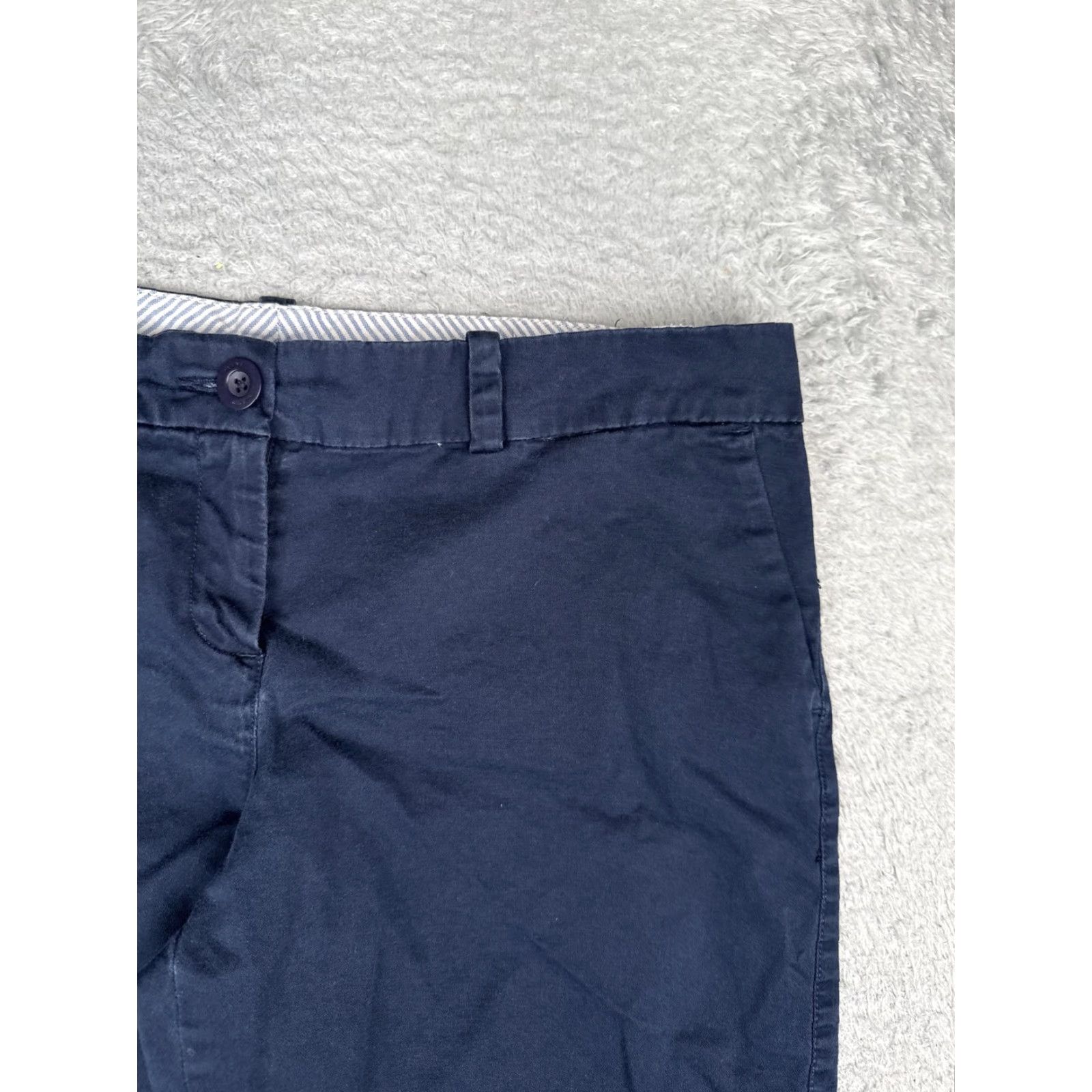 Tommy Hilfiger Tommy Hilfiger Shorts Womens 10 Blue Chino Twill Flat Front Casual Summer 32x10 Size 32" / US 10 / IT 46 - 5 Thumbnail