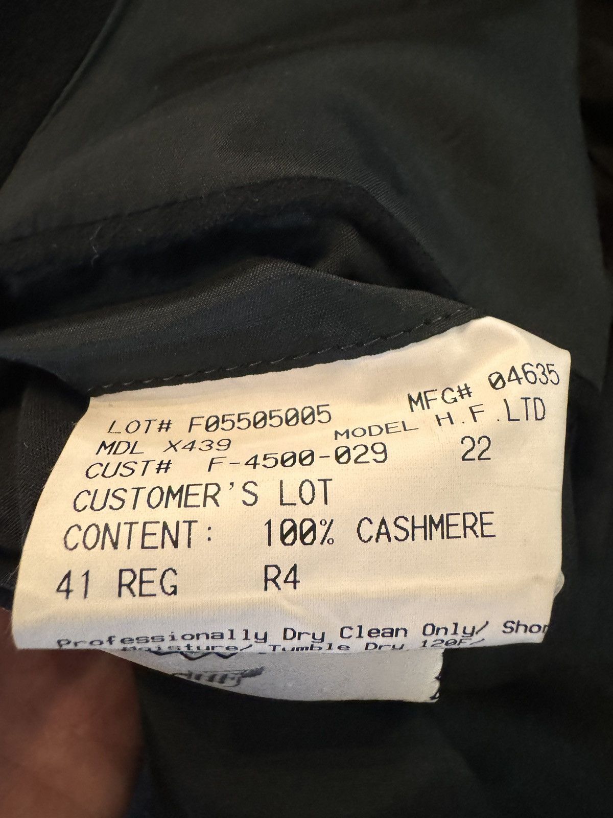 Hickey Freeman HICKEY FREEMAN Pure Cashmere Jacket $2250 Size 42R - 9 Thumbnail