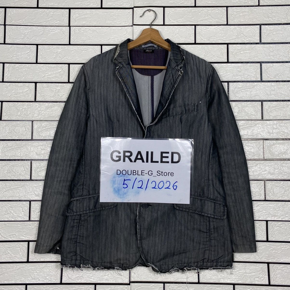 Japanese Brand 📌Vintage Hickory Chore Striped Jacket Otarie Issey Miyake Size US L / EU 52-54 / 3 - 1 Thumbnail