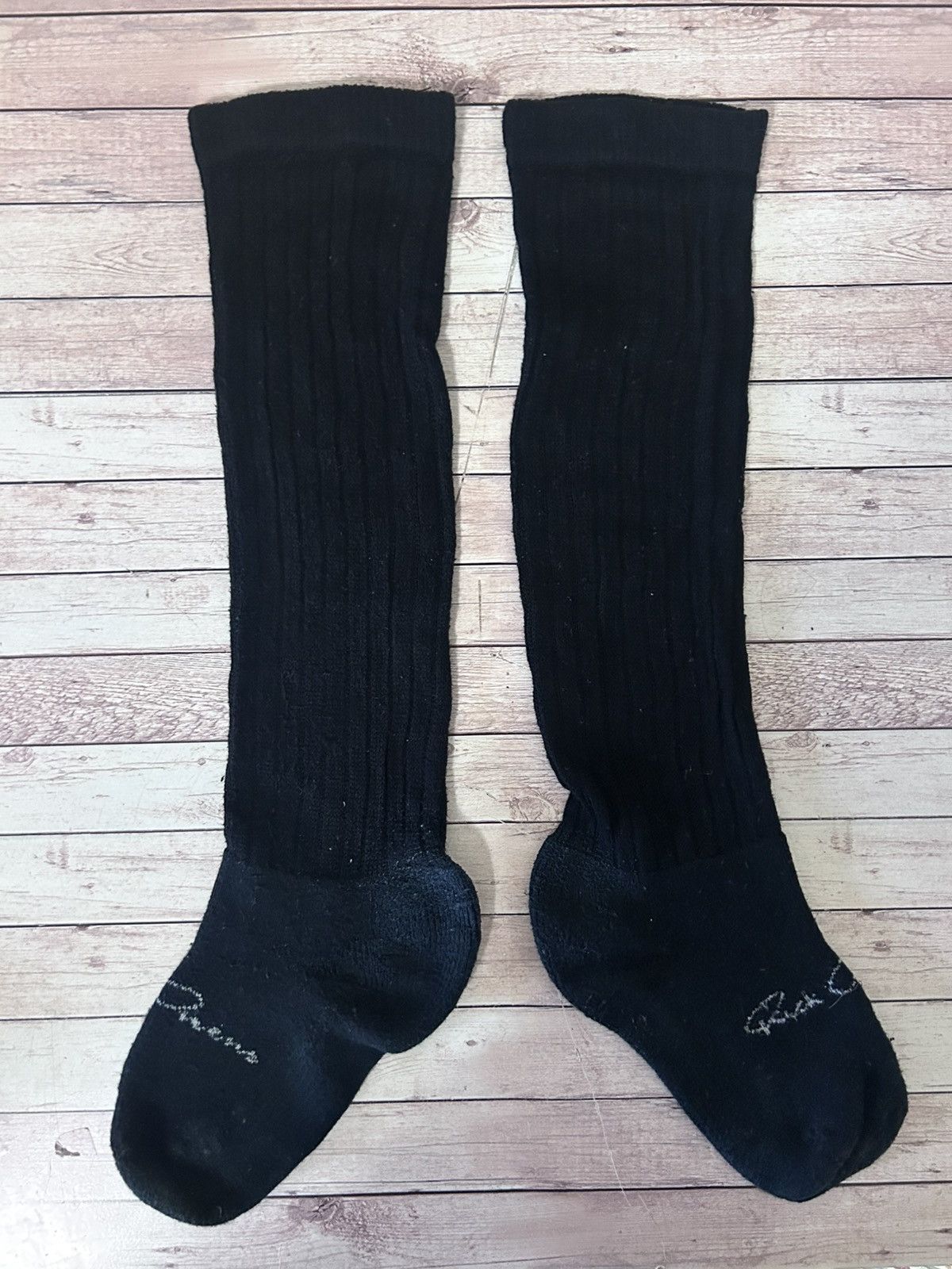 Rick Owens 2 PAIRS high Cotton Wool SOCKS vg+ drkshdw boris saberi UNI Size ONE SIZE - 3 Thumbnail
