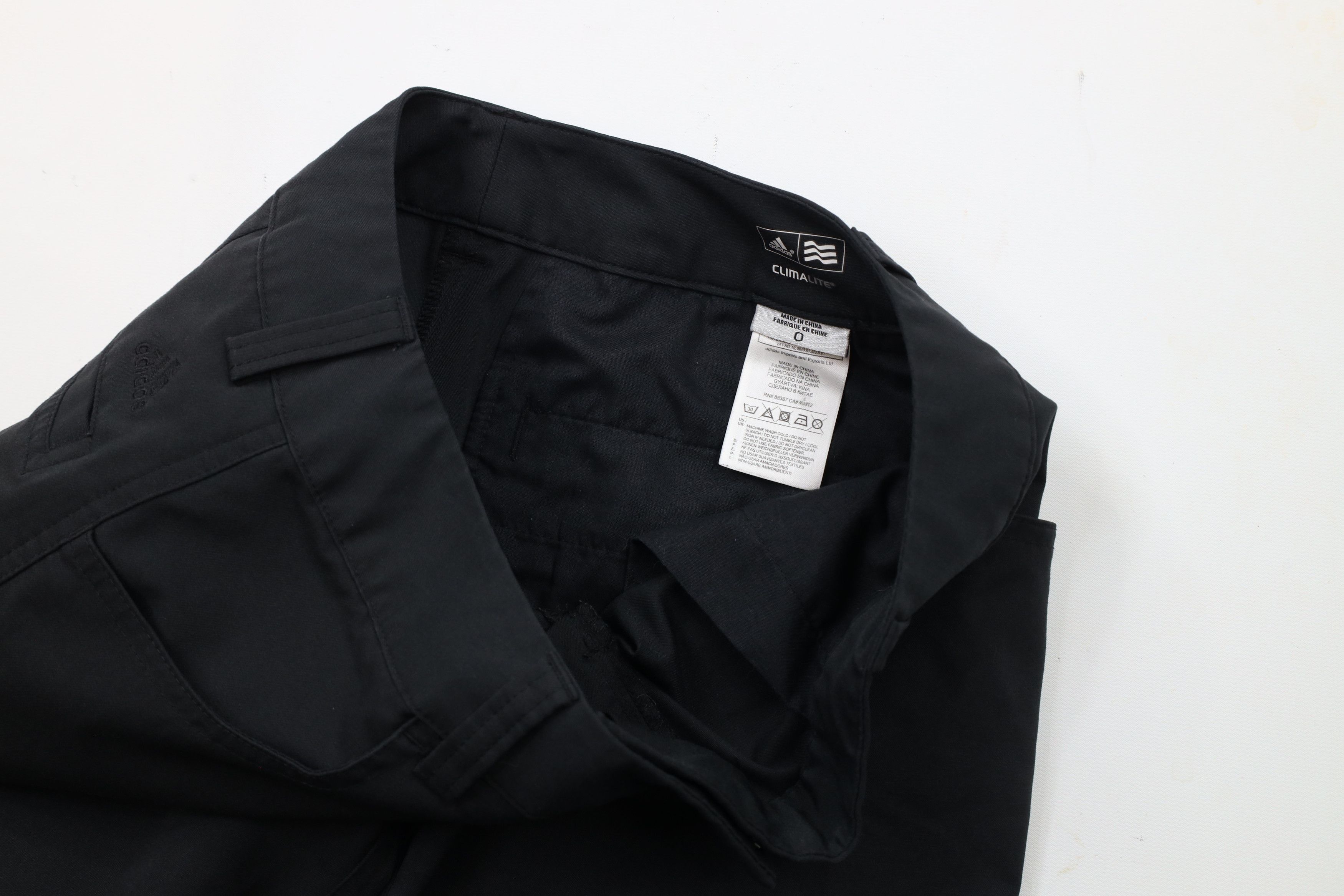Adidas × Vintage Adidas Golf Flared Wide Leg Tech Golfing Pants Black Size 25" / US 0 / IT 36 - 7 Thumbnail