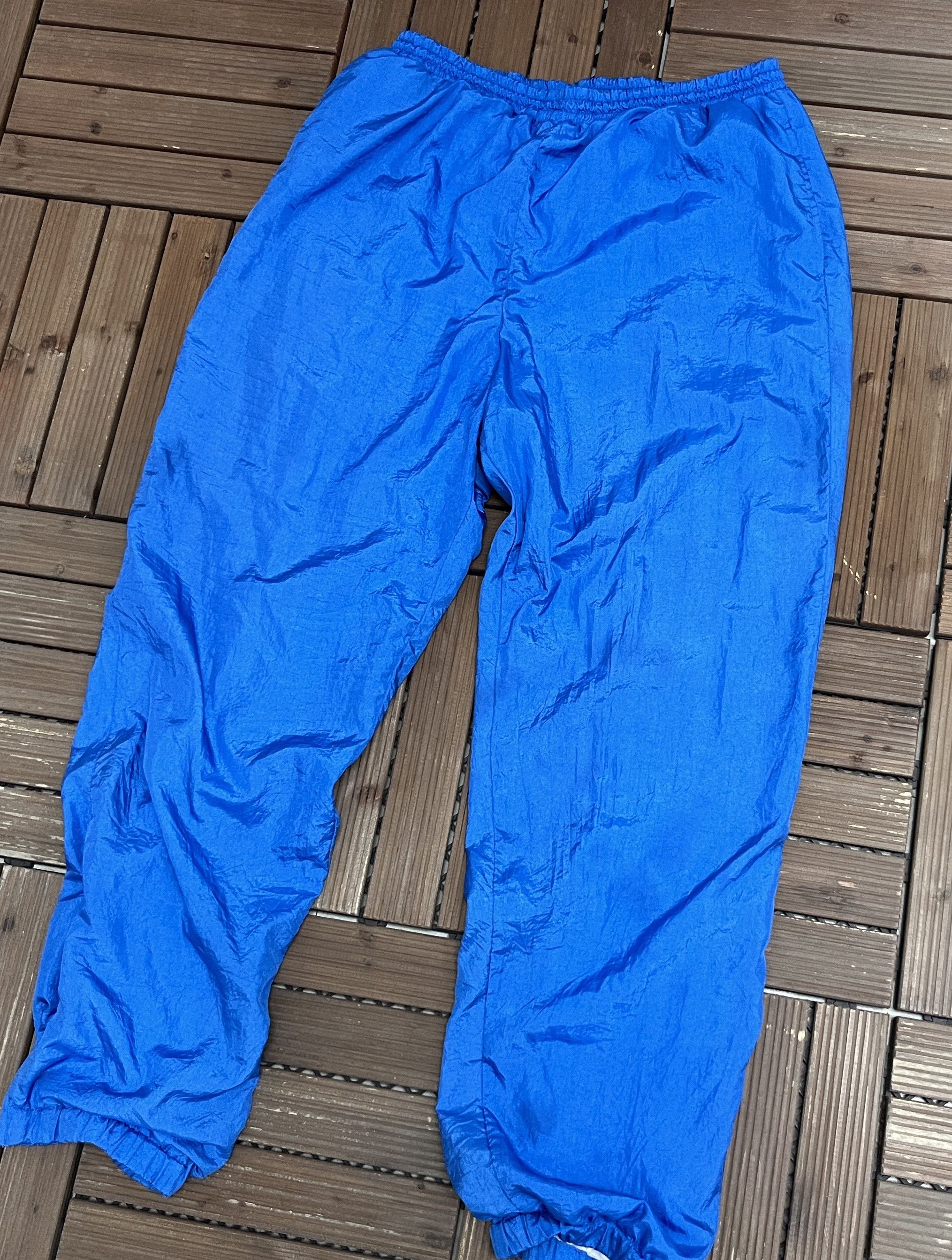 Vintage Plain Blue Vintage Lined Track Pants Size US 30 / EU 46 - 3 Thumbnail