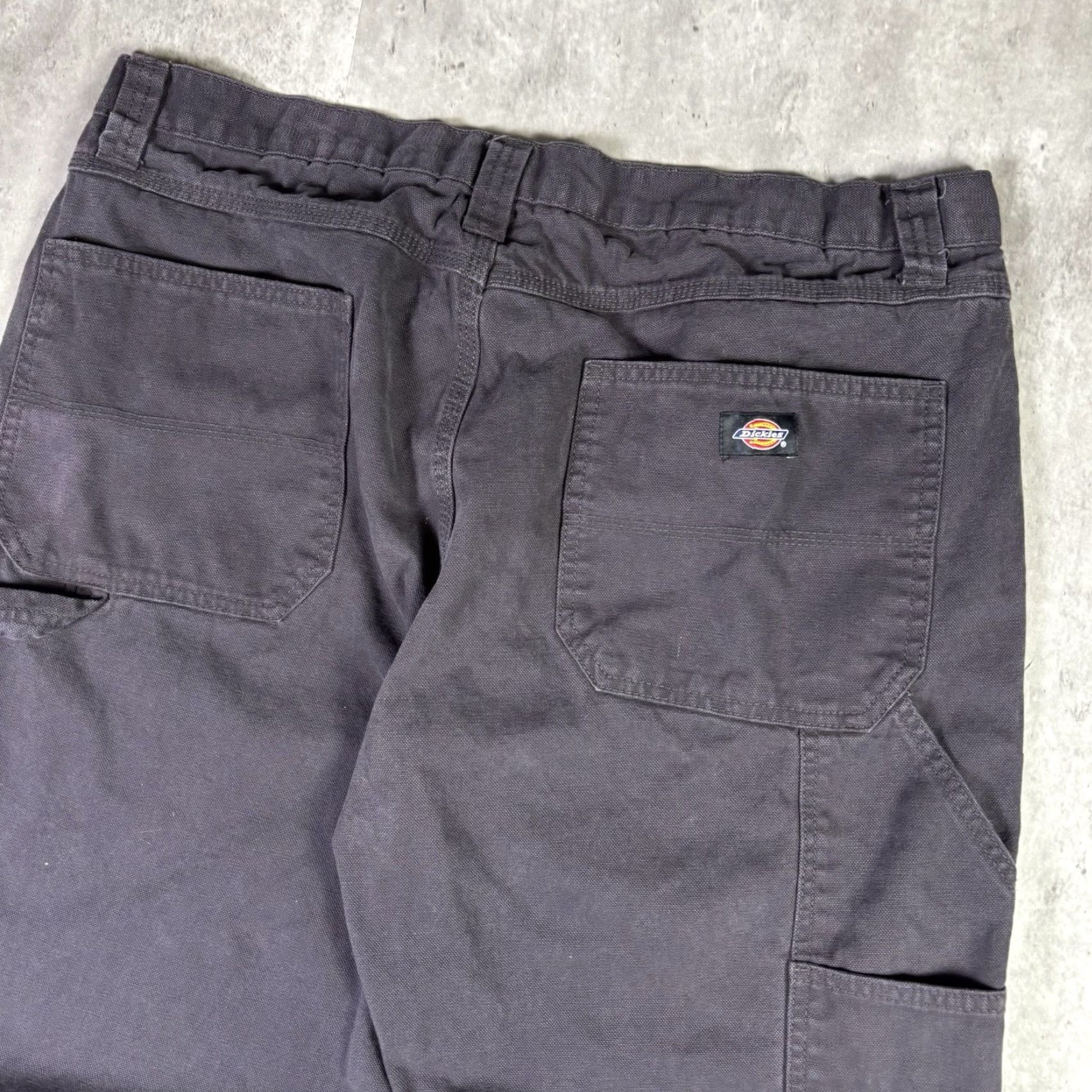 Dickies Dickies 874 Heavyweight Carpenter Pants Workwear Mens 38x29 Gray Canvas Cotton Regular Straight Front Zip Size US 38 / EU 54 - 3 Thumbnail
