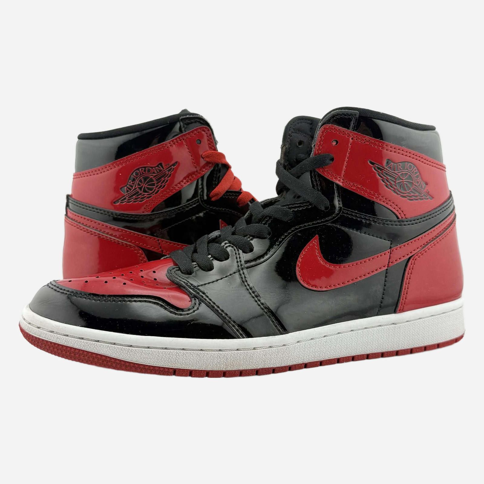 Nike Jordan 1 Patent Bred US 10 Used OG Box Size US 10 / EU 43 - 1 Thumbnail