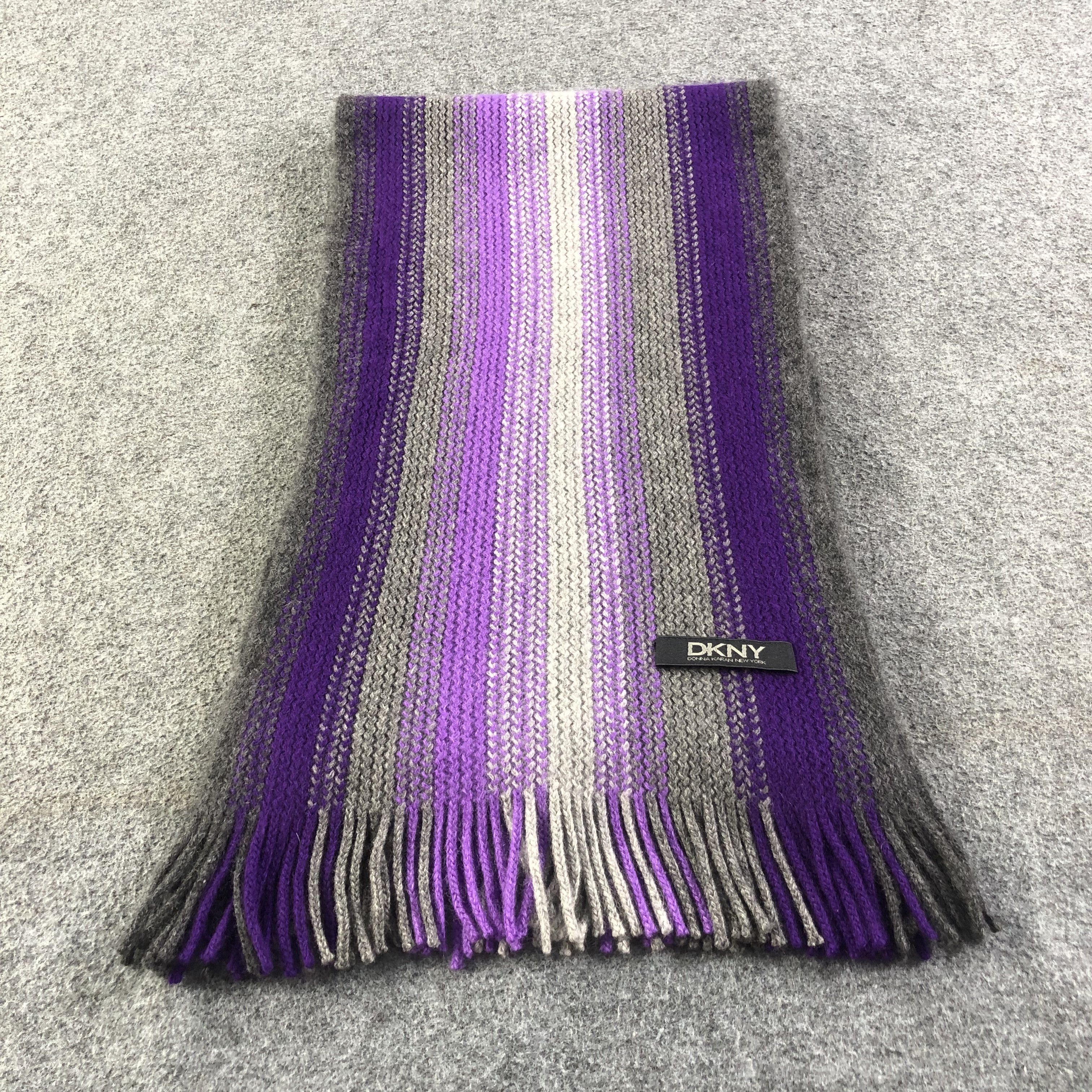 DKNY DKNY Cashmere Scarf Muffler V1156 Size ONE SIZE - 2 Thumbnail