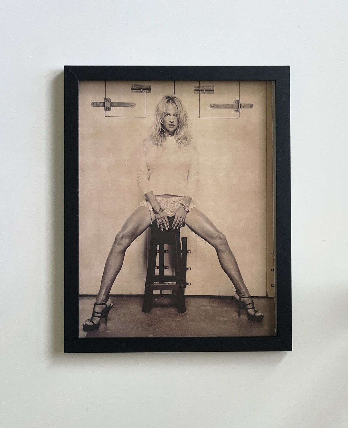 Chrome Hearts × Vintage Chrome Hearts vintage erotic photo Poster framed 9x11 Size ONE SIZE - 1 Thumbnail