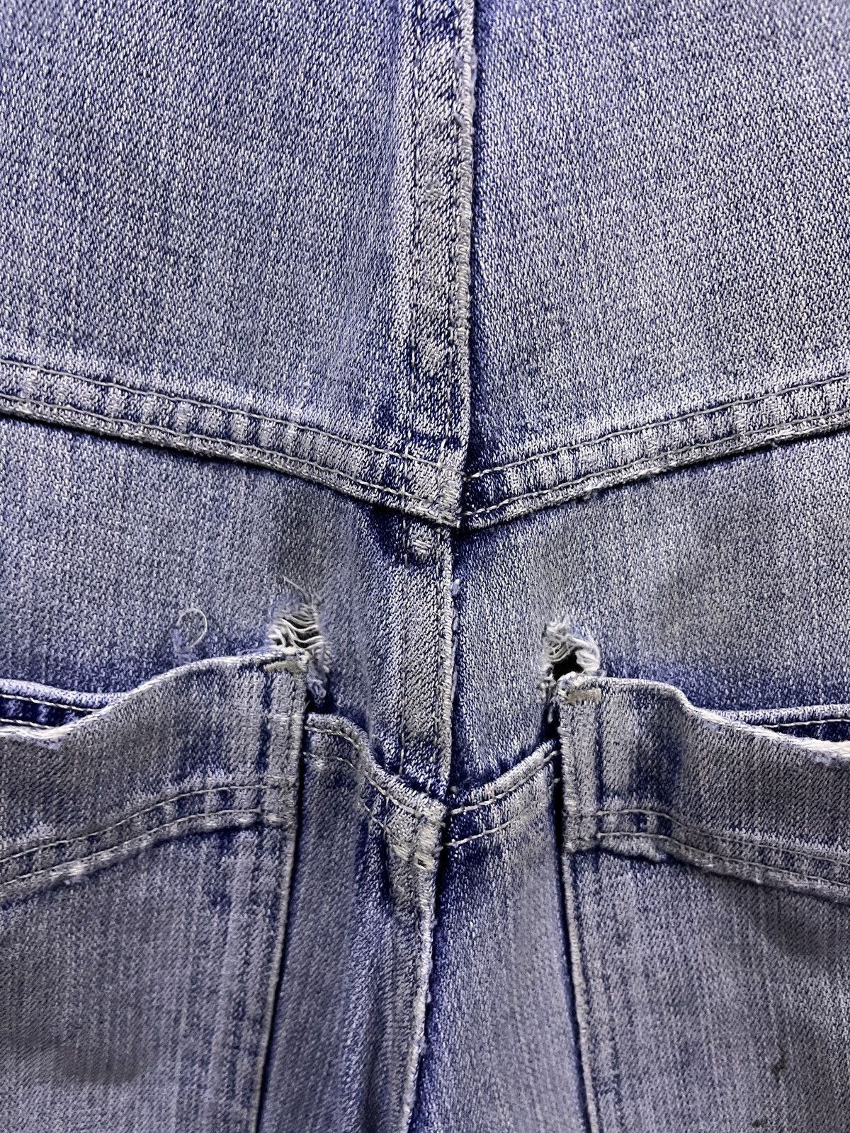 JNCO RARE‼️ VINTAGE JNCO JEANS FLAME EMBROIDERED JEANS JORTS Size US 39 - 5 Thumbnail