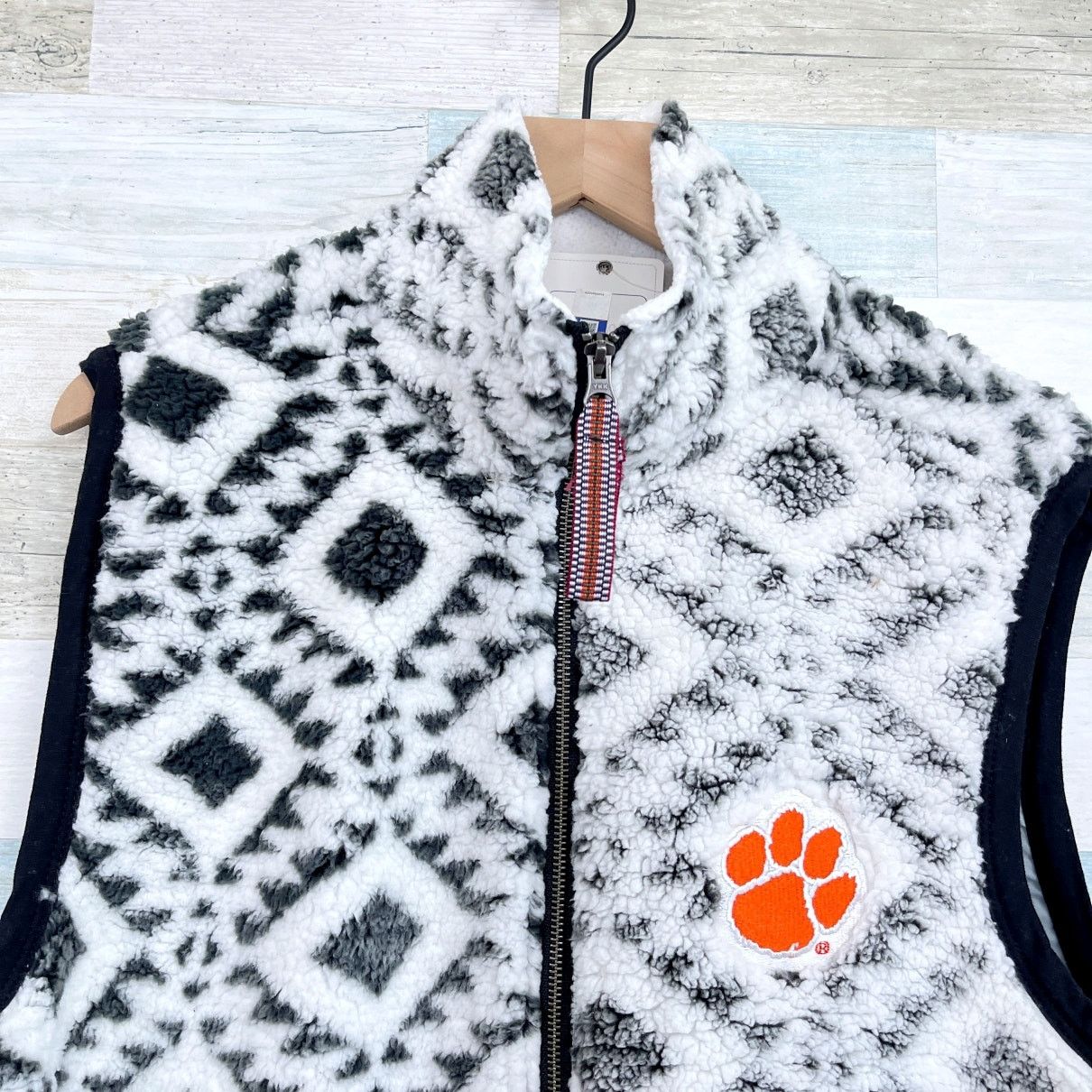 Other Clemson Tigers Tribal Fleece Vest Jacket Womens M Size M / US 6-8 / IT 42-44 - 2 Thumbnail