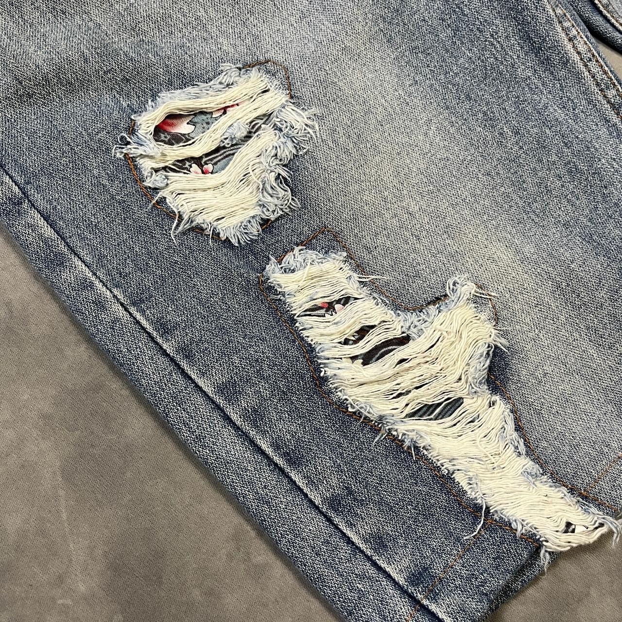 Number (N)ine 2000s Japanese Nylaus Hysteric Ripped Jorts Denim y2k Ifsix Size US 29 - 4 Thumbnail