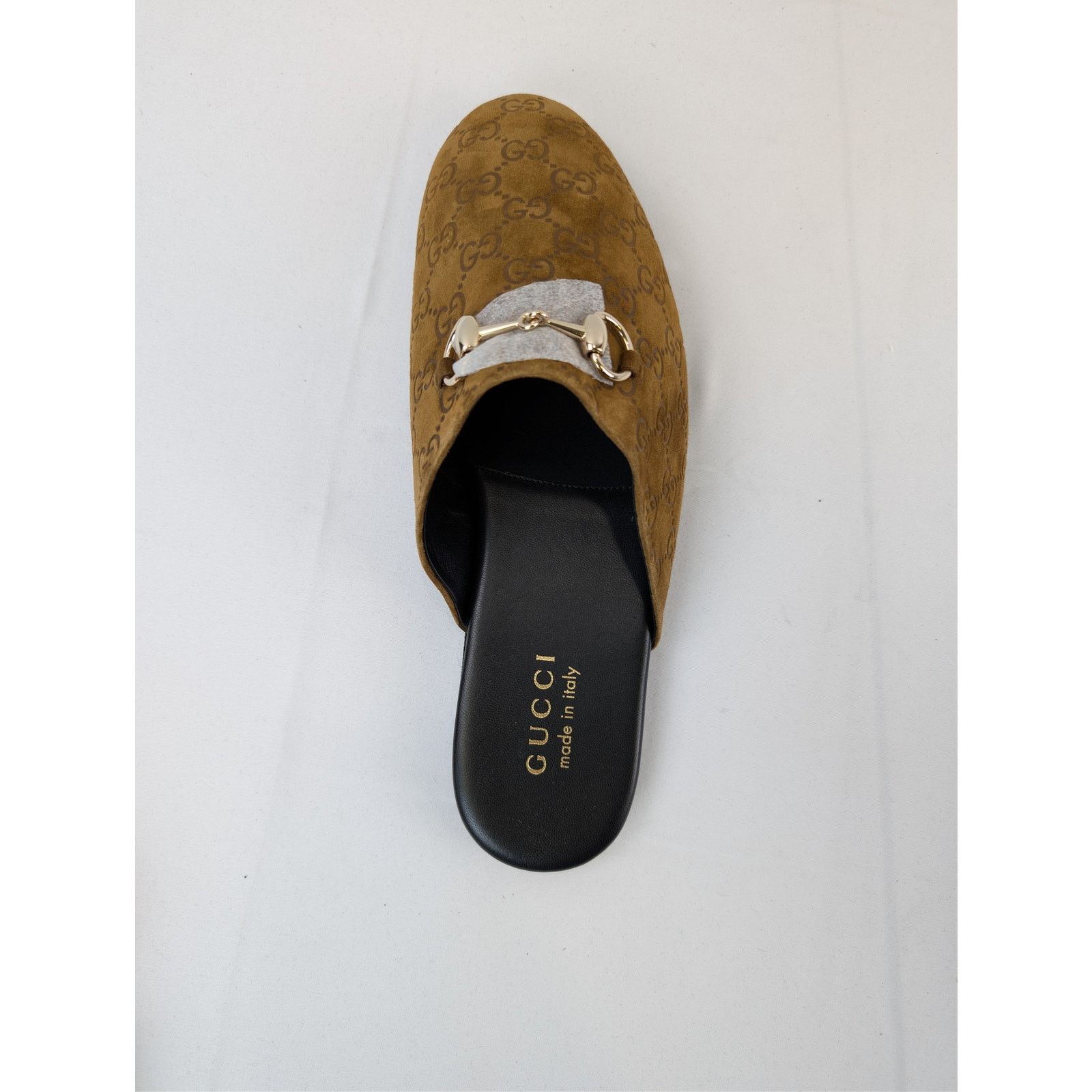 Gucci o1rshd1 men's GG Monogram Horsebit mules Slippers in brown Size US 9.5 / EU 42-43 - 16 Thumbnail